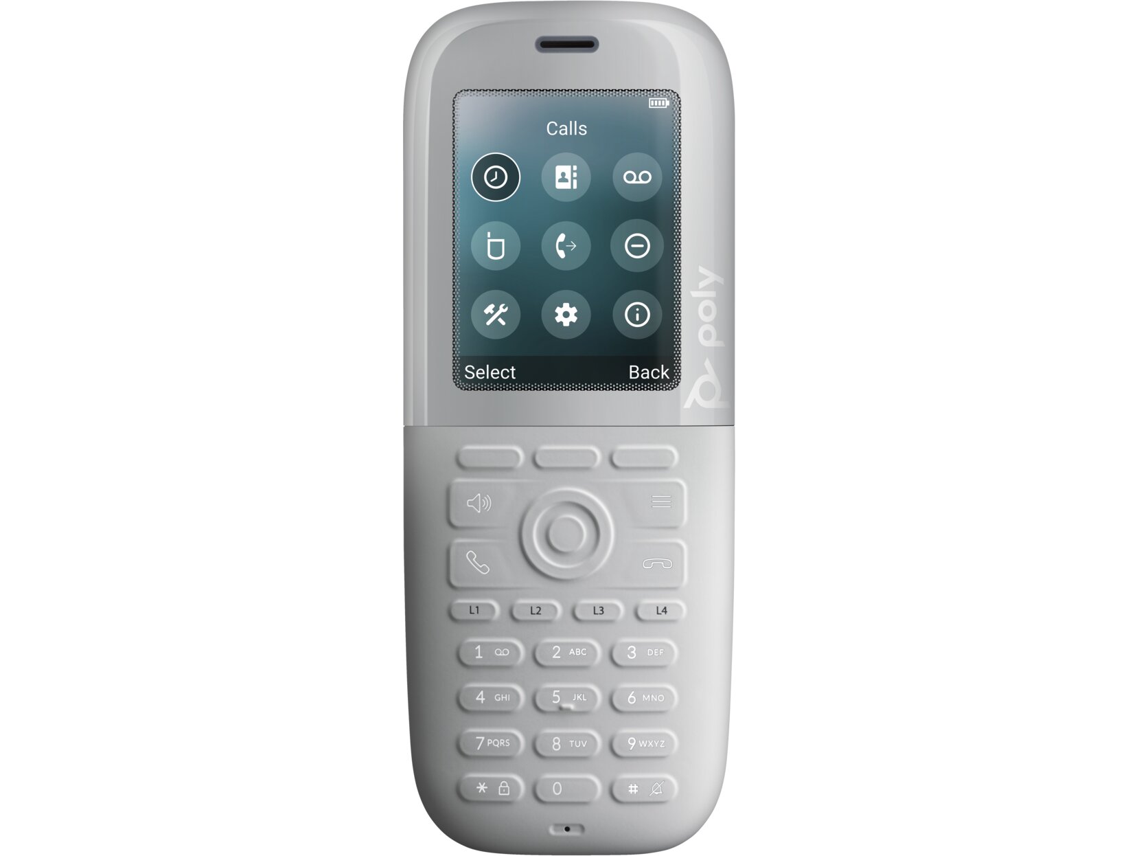 HP Poly Rove 40 - Cordless extension handset with caller ID - DECT - 3-way call capability - 20-line operation - white