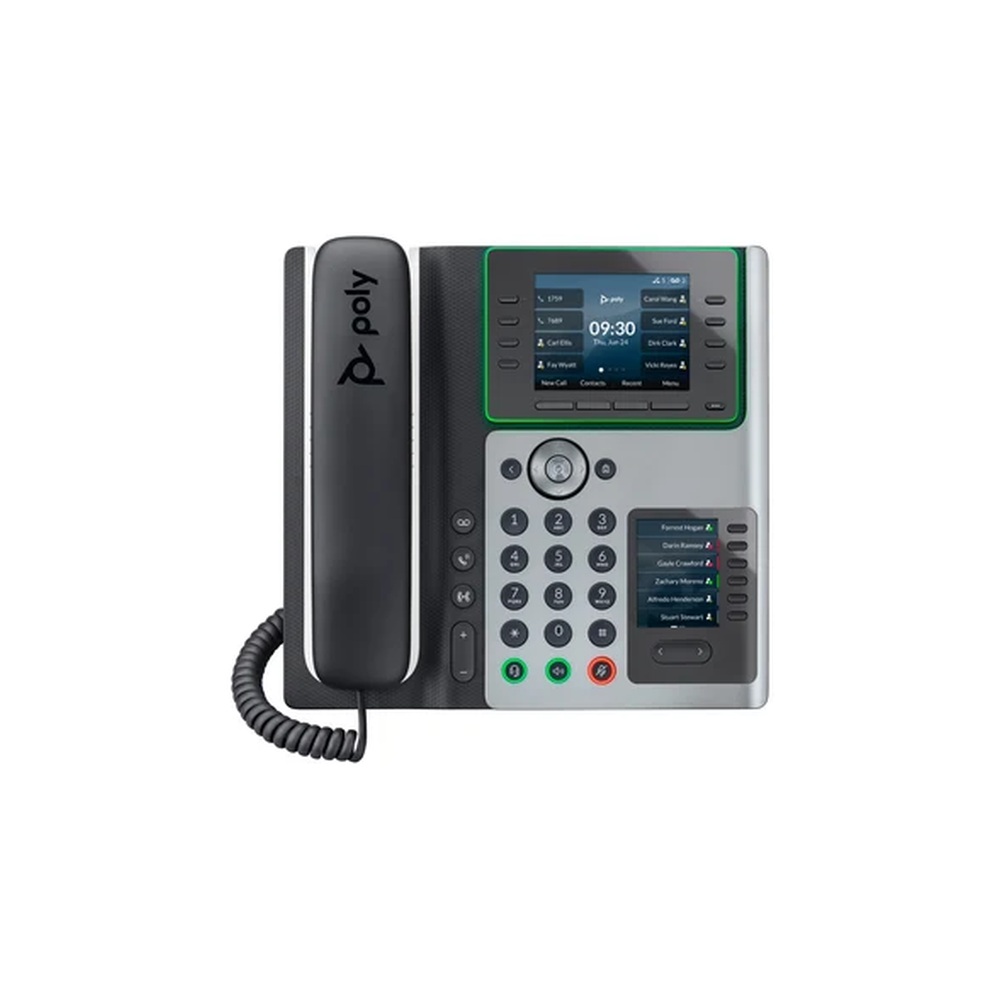 HP Poly Edge E450 - VoIP phone with caller ID/call waiting - 3-way call capability - SIP, SDP - midnight blue, white