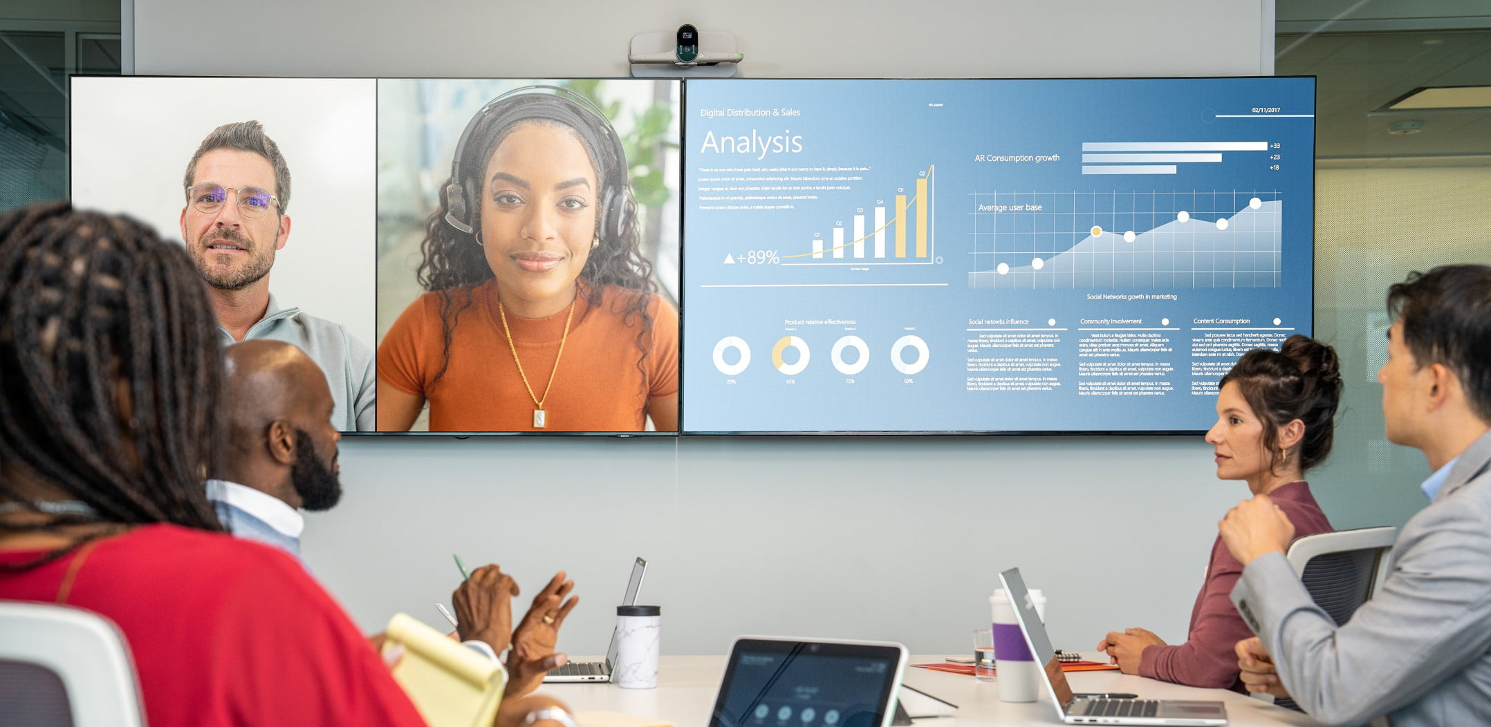 HP Poly Studio E70 - Conference camera - colour - 2 x 20 MP - 3840 x 2160 - 4K, 2160p - LAN - USB-C - DC 12 V / PoE