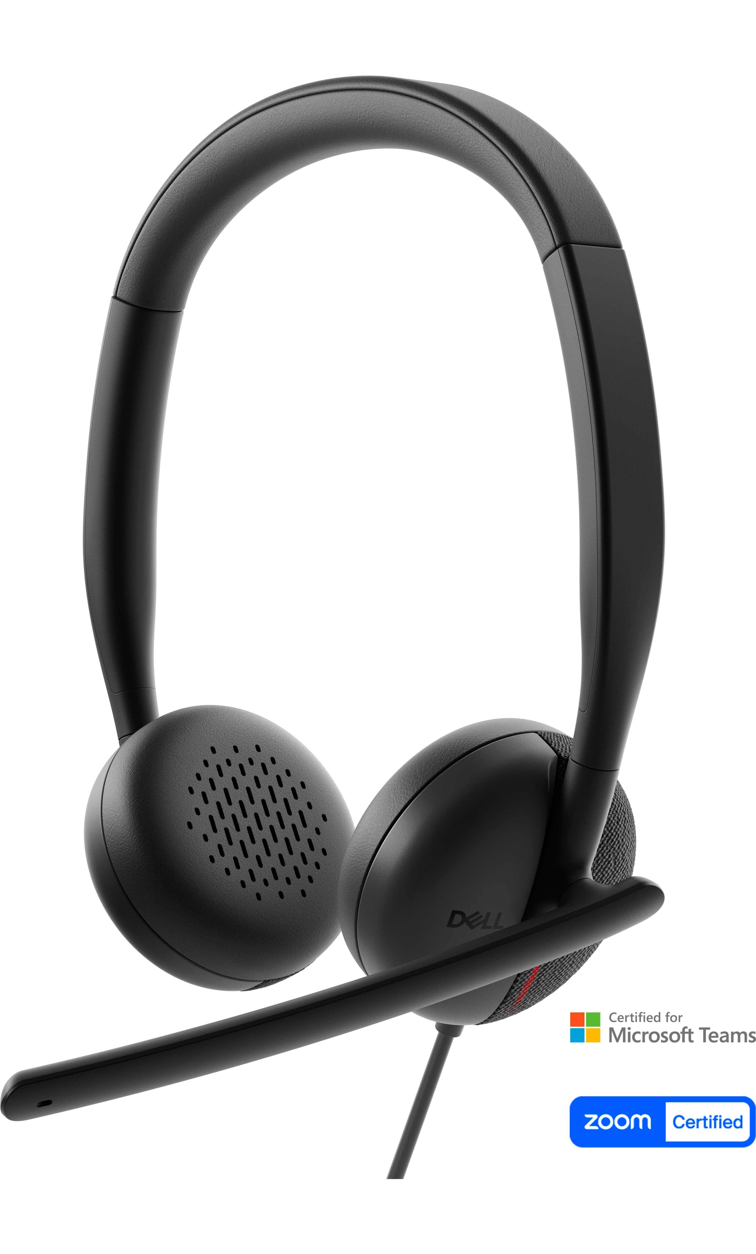 Dell Wired Headset WH3024 - Headset - on-ear - wired - USB-C - Certified for Microsoft Teams, Zoom Certified