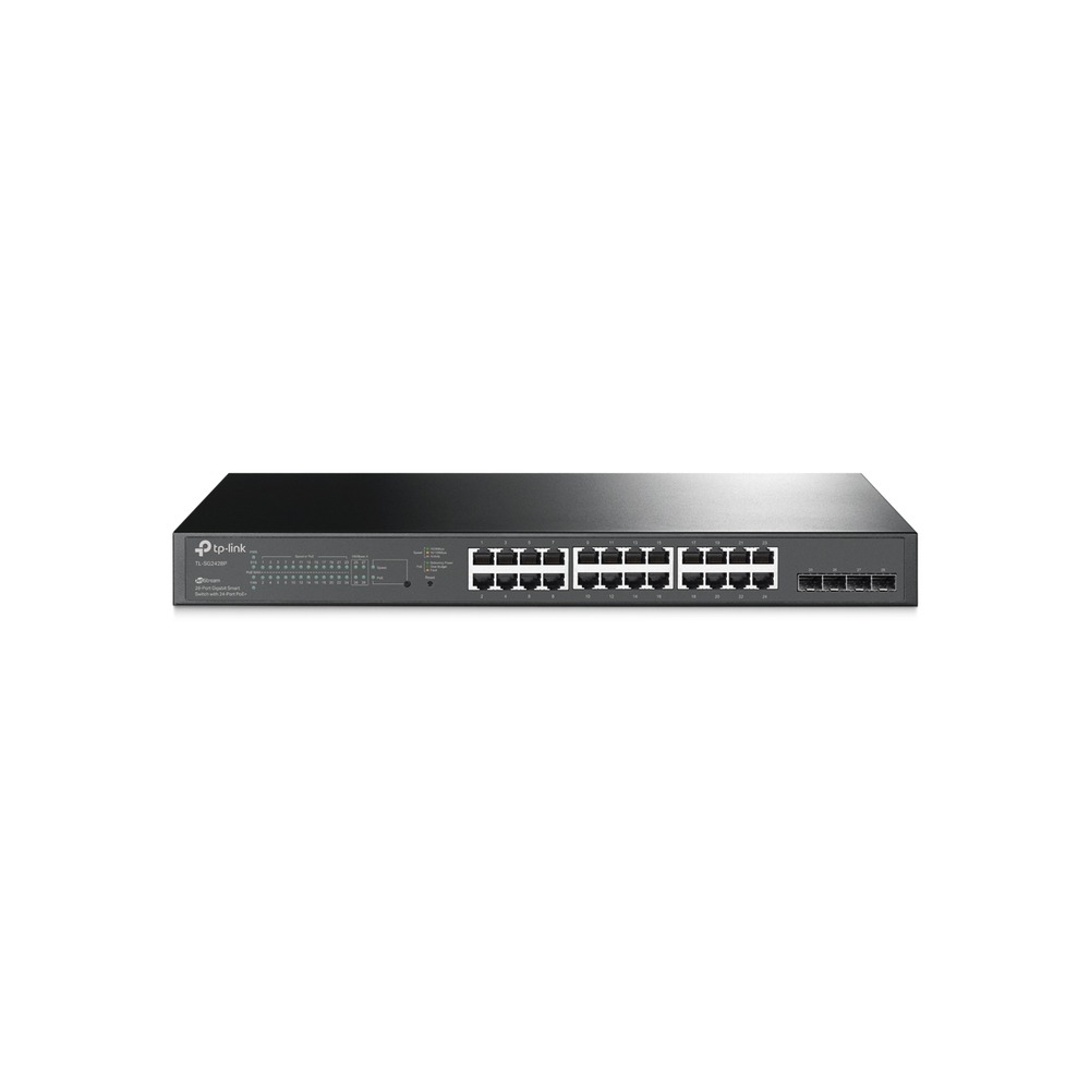 TP-Link JetStream TL-SG2428P V5 - Switch - L2+ - smart - 24 x 10/100/1000 (PoE+) + 4 x Gigabit SFP - rack-mountable - PoE+ (250 W)