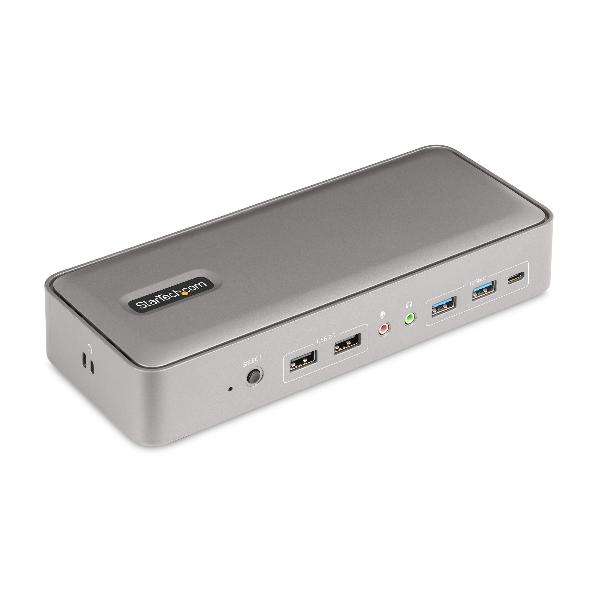 Startech Dual-Laptop USB-C KVM Docking Station, Dual Monitor 4K 60Hz DisplayPort Dock, 5-Port USB Hub, GbE, 90W/45W Power Delivery to Two Laptops, Windows/Mac, 2-Host KVM Dock - Docking station - USB-C 3.2 Gen 2 - 2 x DP - 1GbE - TAA Compliant - United Ki
