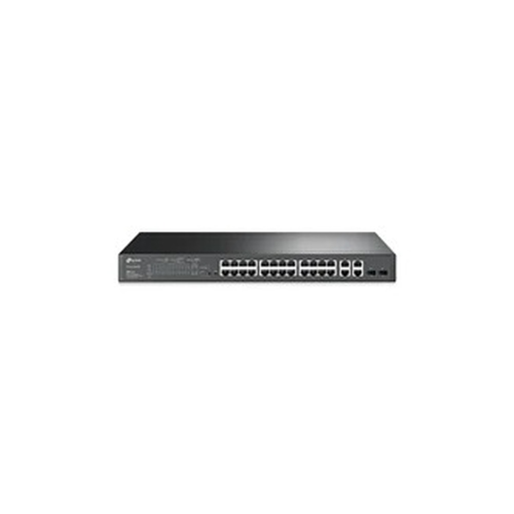 TP-Link TL-SL2428P 24-Port Metal 10/100Mbps + 4-Port Gigabit Smart Switch with 24-Port PoE+ (250W)