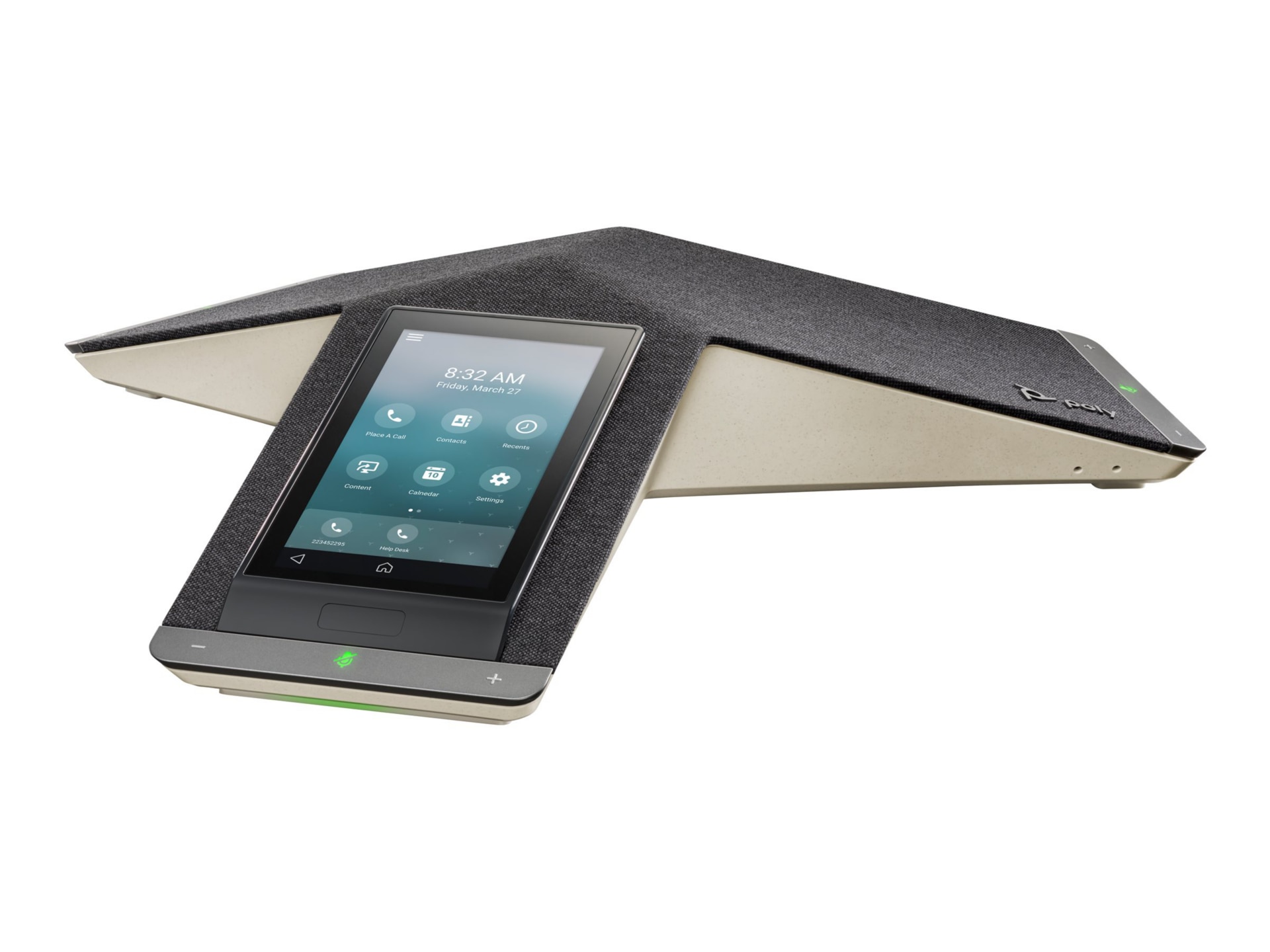 HP Poly Trio C60 - Conference VoIP phone - with Bluetooth interface - IEEE 802.11a/b/g/n/ac (Wi-Fi) / Bluetooth 5.0 - 5-way call capability - SIP, SRTP, SDP - 3 lines