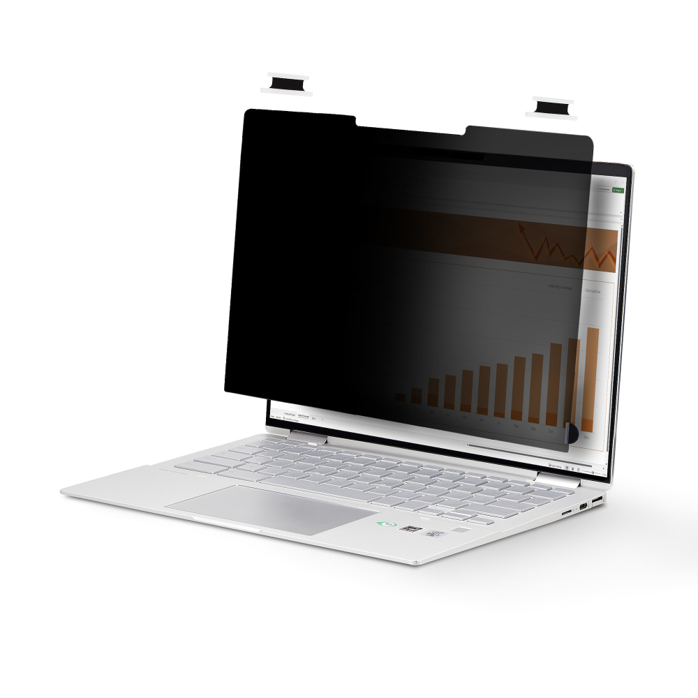 Startech 14-inch 16:9 Touch Privacy Screen, Anti-Glare Privacy Filter, Laptop Monitor Screen Protector with +/- 30 Deg. View Angle, Flip-Over - 51% Blue Light Reduction (14LT-PRIVACY-SCREEN) - Notebook privacy filter - adhesive, hinge tabs, flip hinges -