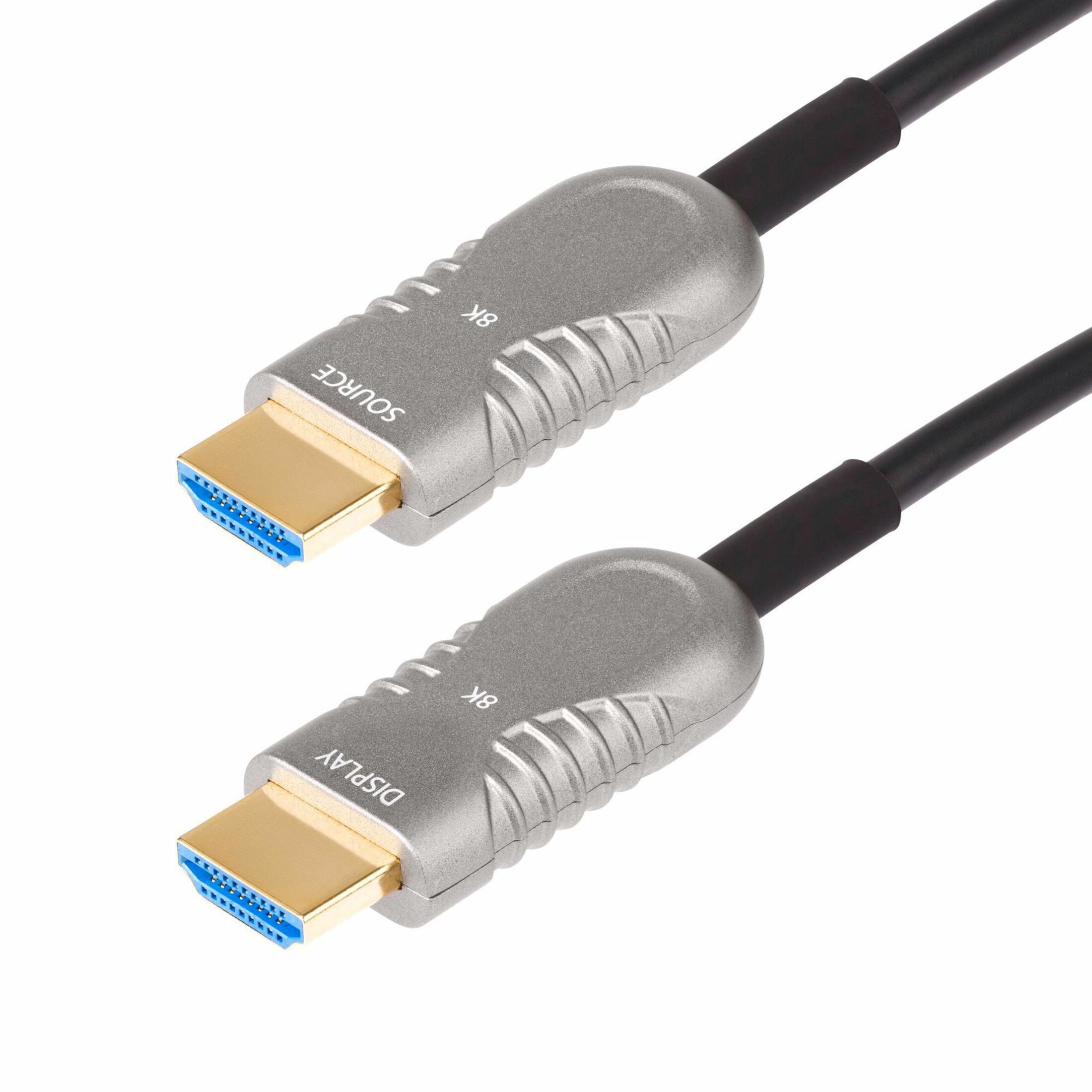 Startech 30ft (9.1m) HDMI 2.1 Hybrid Active Optical Cable (AOC), CMP, Plenum Rated, Ultra High Speed HDMI Fiber Optic Cable, 48Gbps, 8K 60Hz/4K 120Hz, HDR10+/FRL/TMDS/eARC - CMP In Wall HDMI 2.1/2.0 Cord (8K-A-30F-HDMI-CABLE) - Ultra High Speed - HDMI cab