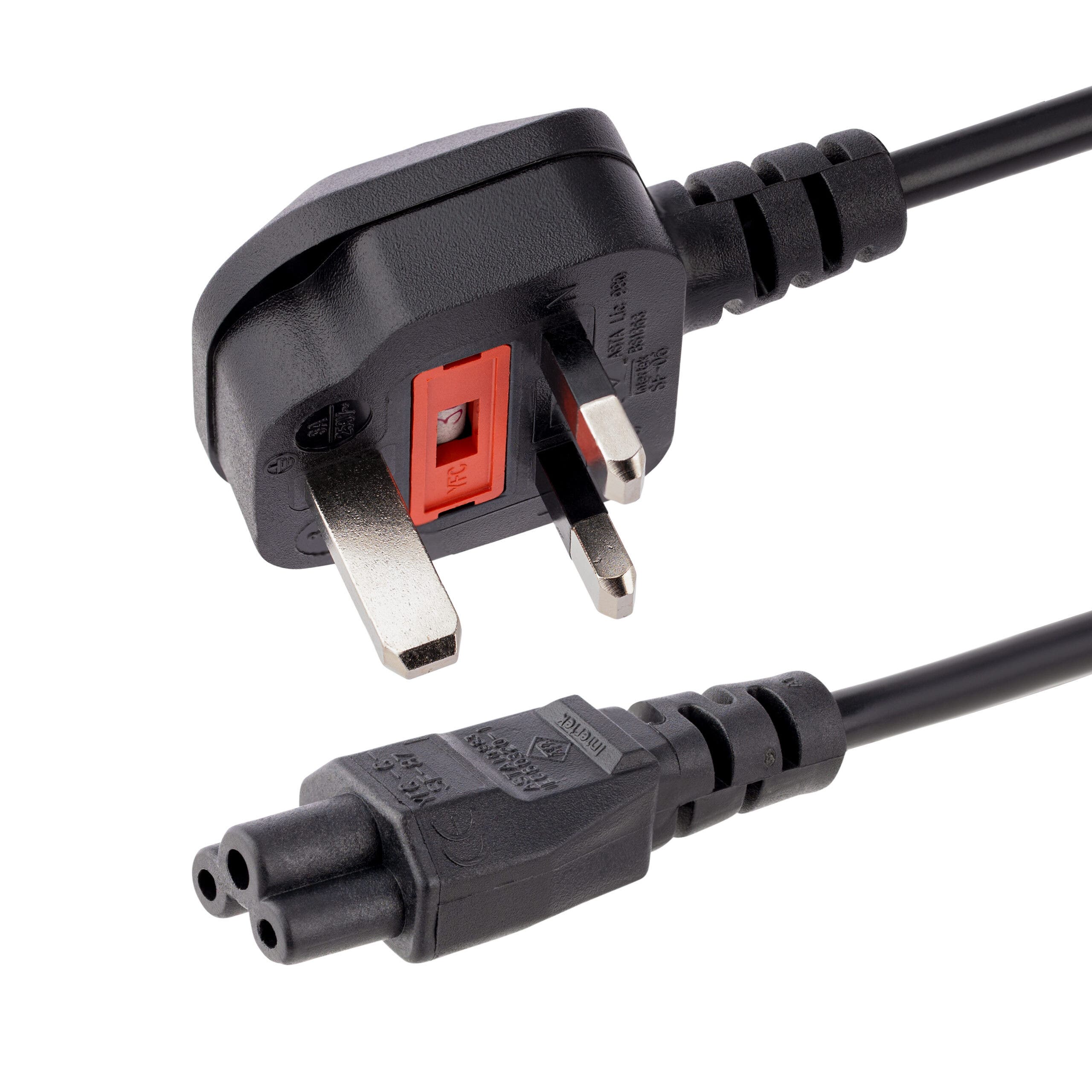 StarTech 6ft (2m) UK Computer Power Cable, 16AWG, BS 1363 to C19 Power Cord, 13A 250V, Black Replacement AC Power Cord, TV/Monitor Power Cable, BS 1363 to IEC 60320 C19 - For PC & Network Equipment - Power cable - IEC 60320 C19 to BS 1363 (M) - 2 m - blac