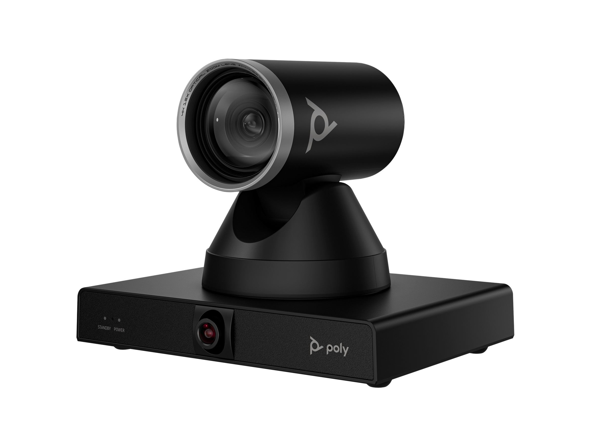 HP Poly Studio E60 - Conference camera - PTZ - colour - 2 x 8 MP - 3840 x 2160 - 4K UHD (3840 x 2160), 2160p - audio - LAN - USB 3.0 - DC 12 V / PoE Plus