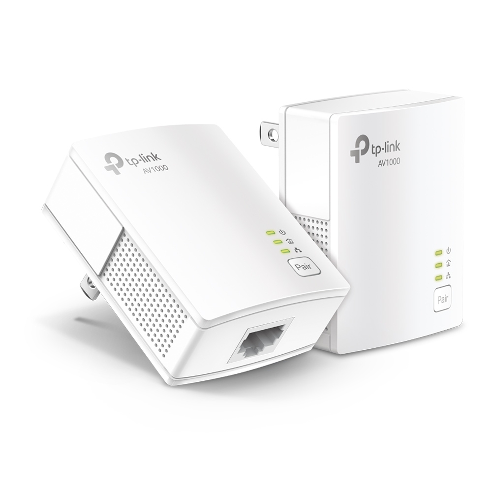 TP-Link TL-PA7017 KIT - V4 - Starter Kit - powerline adapter kit 1GbE, HomePlug AV (HPAV), HomePlug AV (HPAV) 2.0, IEEE 1901 - wall-pluggable (pack of 2)