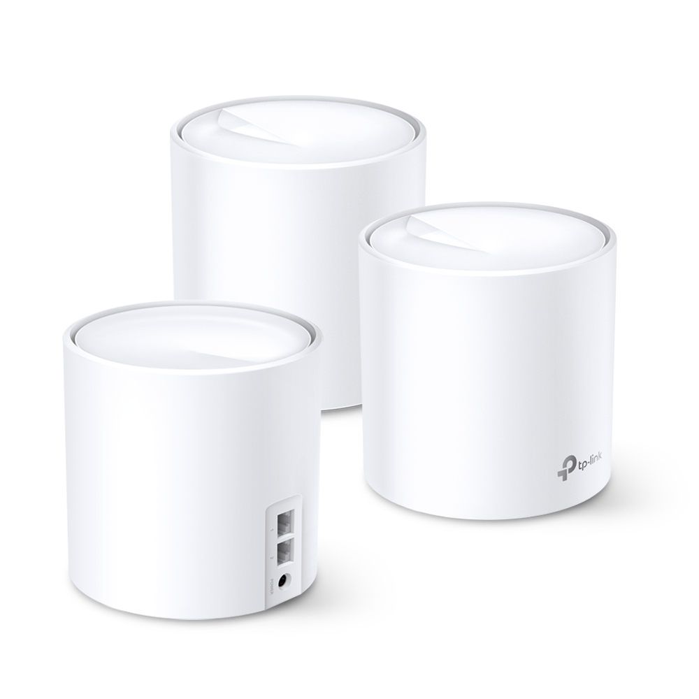 TP-Link Deco X20 - Wi-Fi system - (3 routers) 1GbE - Wi-Fi 6 - Dual Band
