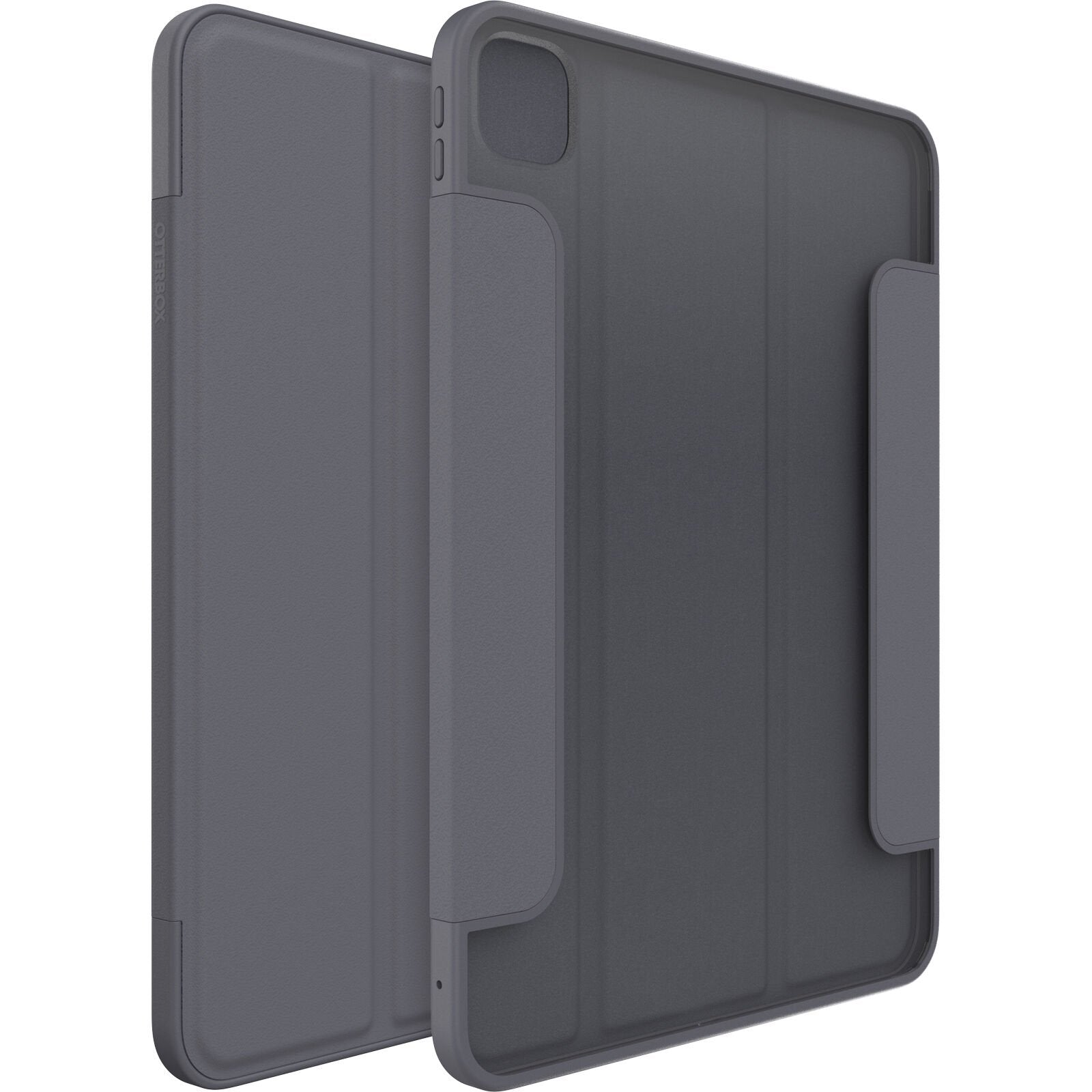 OtterBox Symmetry Series - Flip cover for tablet - polycarbonate, synthetic rubber - thunderstorm (clear/dark grey) - for Apple 11-inch iPad Pro (M4)