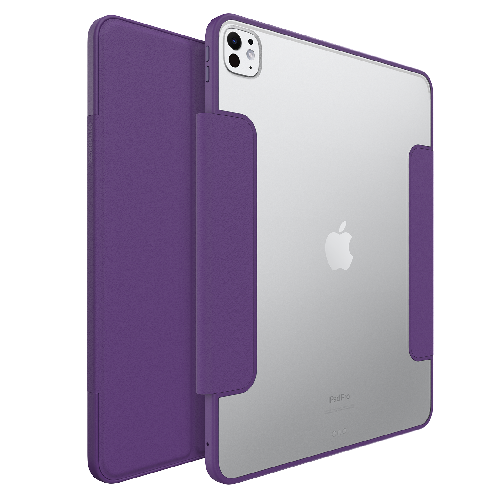OtterBox Symmetry Series - Flip cover for tablet - polycarbonate, synthetic rubber - thunderstorm (clear/dark grey) - for Apple 13-inch iPad Pro (M4)