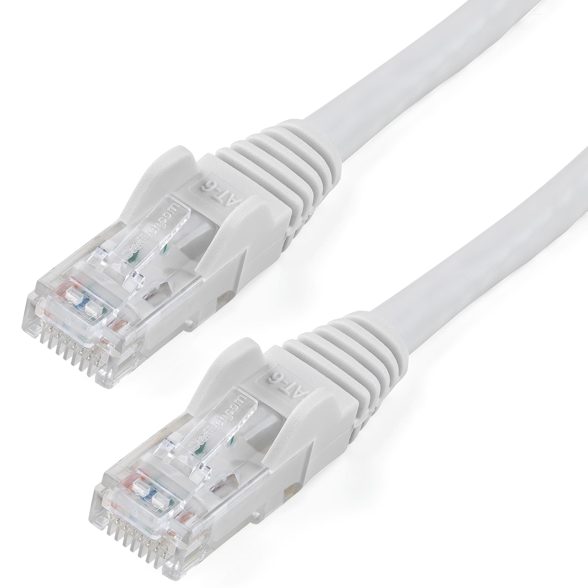 Startech 50ft CAT6 Cable, 10 Gigabit Snagless RJ45 650MHz 100W PoE Cat 6 Patch Cord, 10GbE UTP CAT6 Network Cable, White CAT6 Ethernet Cable, Wiring is UL Certified/TIA - Category 6 - 24AWG (N6PATCH50WH) - Patch cable - RJ-45 (M) to RJ-45 (M) - 15.2 m - U