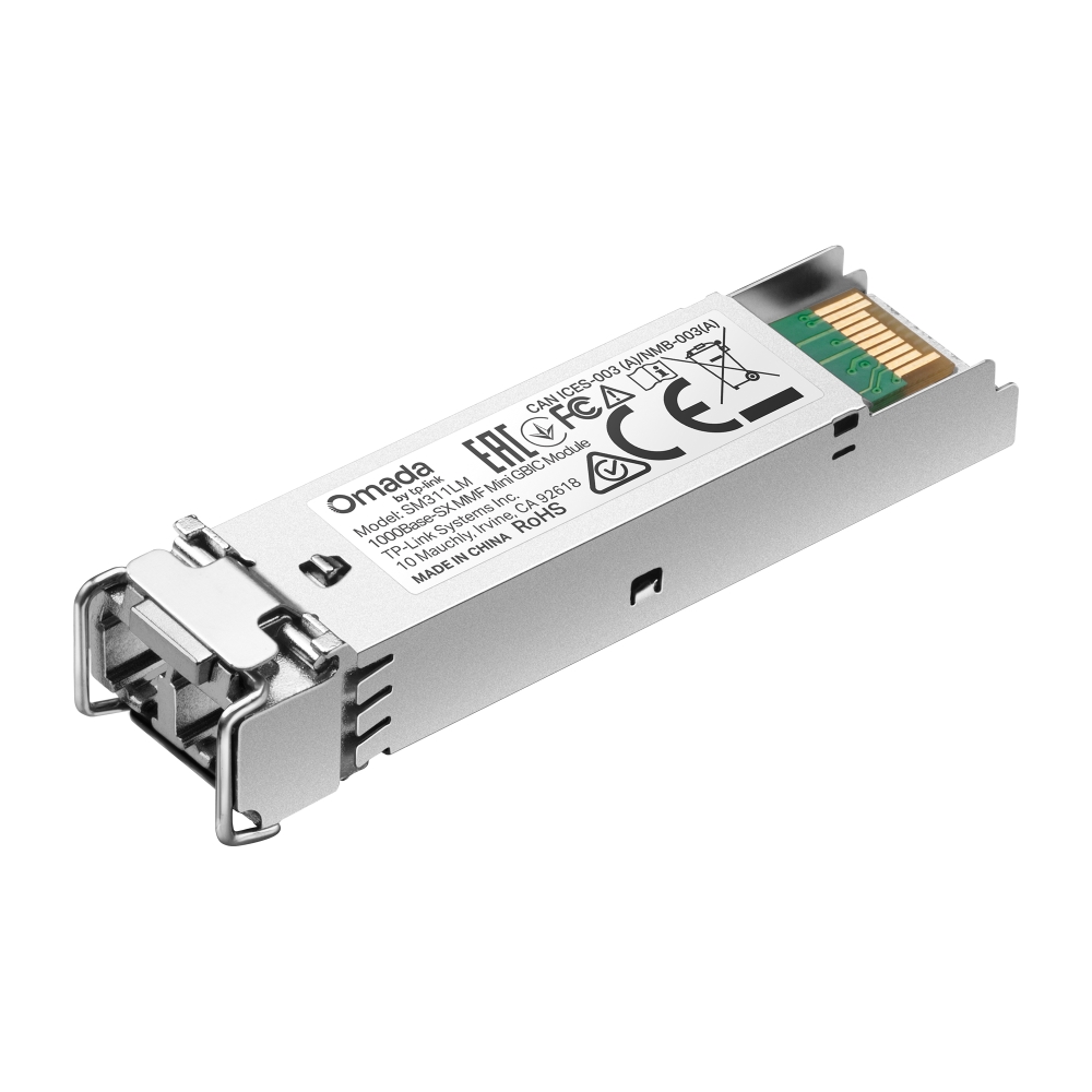 TP-Link TL-SM311LM V4 - SFP (mini-GBIC) transceiver module - 1GbE - 1000Base-SX - LC/UPC multi-mode - up to 550 m - 850 nm