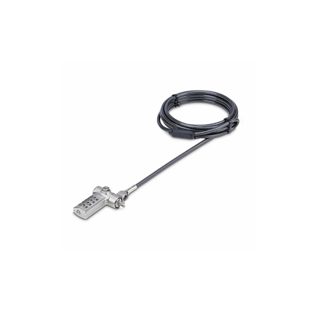 Startech 25-Pack Laptop Lock, Compatible w/Noble Wedge/Nano/K-Slot - Security cable lock - black, silver - 2 m - TAA Compliant (pack of 25)