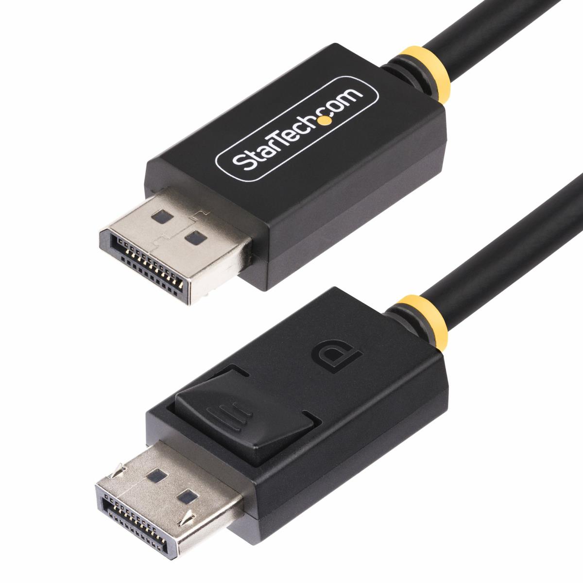 StarTech 1m DisplayPort 2.1 Cable, VESA-Certified, DP80 DP 2.1 Cable - DisplayPort cable - DisplayPort (M) latched to DisplayPort (M) latched - DisplayPort 2.1 - 1 m - passive, 4K240Hz support, 1440p support 240Hz, HDR support, up to 80 Gbps data transfer