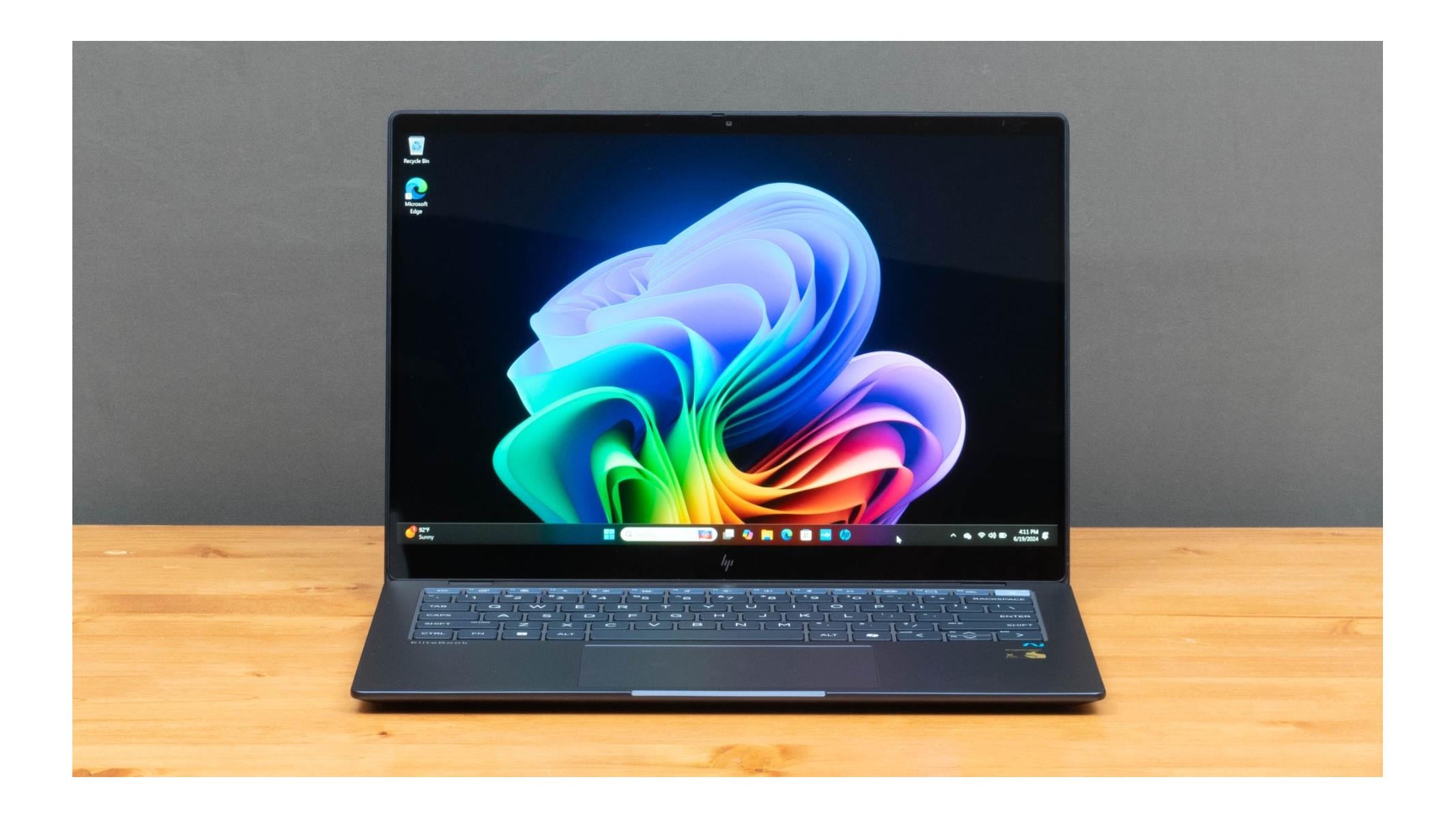 HP EliteBook Ultra 14 G1q Notebook AI - Copilot+ PC - Snapdragon X Elite - X1E-78-100 / up to 3.4 GHz - Win 11 Pro - Qualcomm Adreno - 16 GB RAM - 512 GB SSD NVMe - 14" IPS 2240 x 1400 (2.2K) - Wi-Fi 7, Bluetooth - kbd: UK