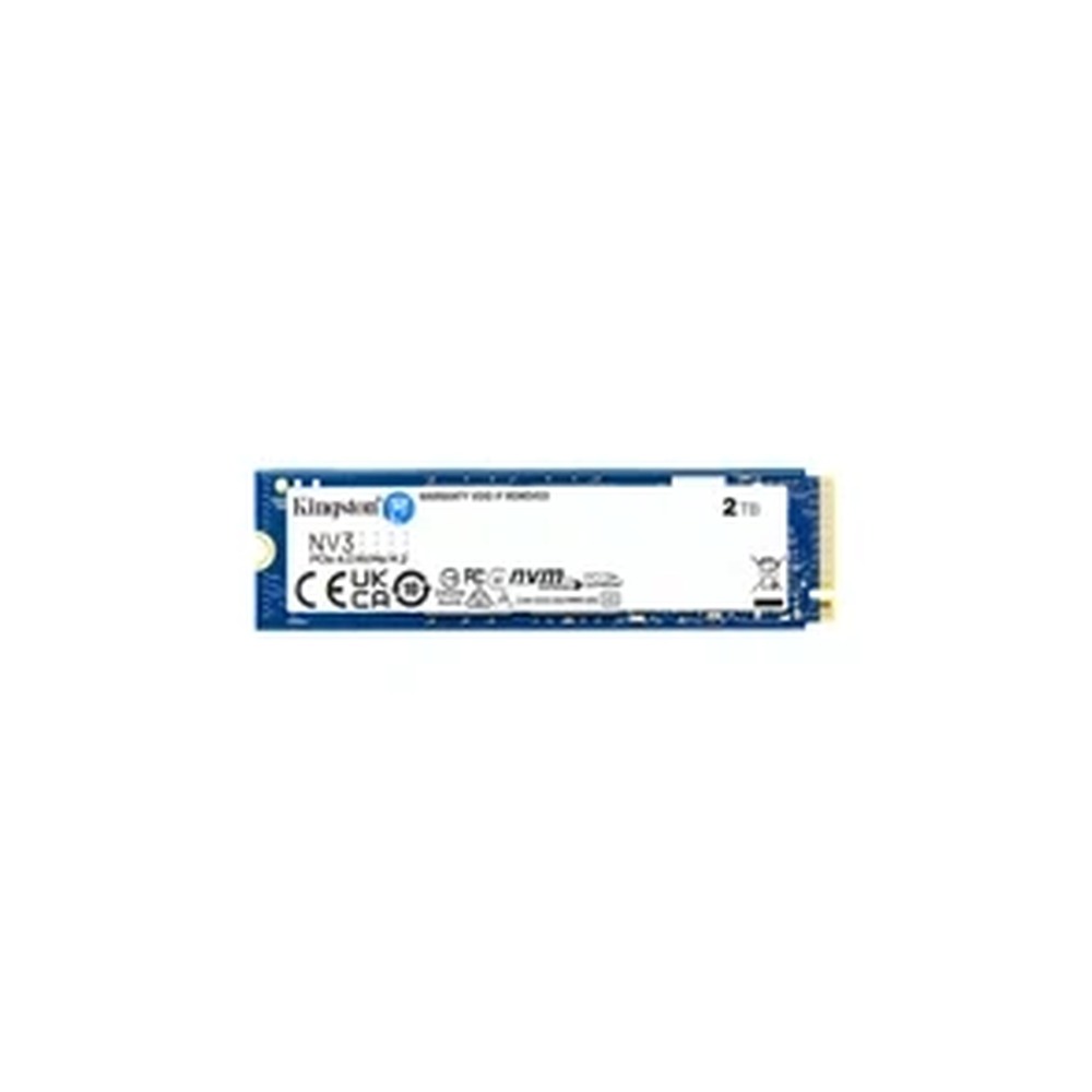 Kingston NV3 (SNV3S/2000G) 2TB NVMe SSD, M.2 Interface, PCIe Gen4, 2280, Read 6000 MB/s, Write 5000 MB/s, 3 Year Warranty