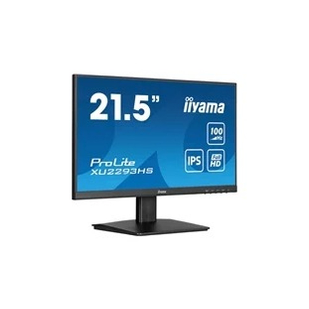 iiyama PROLITE XU2293HS-B6 22 inch IPS Monitor, Full HD, 1ms, HDMI, DisplayPort, Freesync, 100Hz, Speakers, Black, Internal PSU, VESA