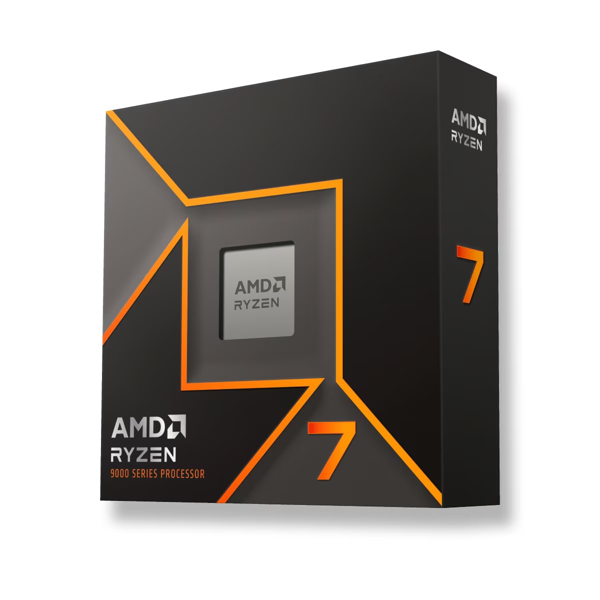 AMD Ryzen 7 9700X with Radeon Graphics, 8 Core AM5 Processor, 16 Threads, 3.8GHz up to 5.5GHz Boost, 40MB Cache, 65W, No Fan, Radeon Graphic