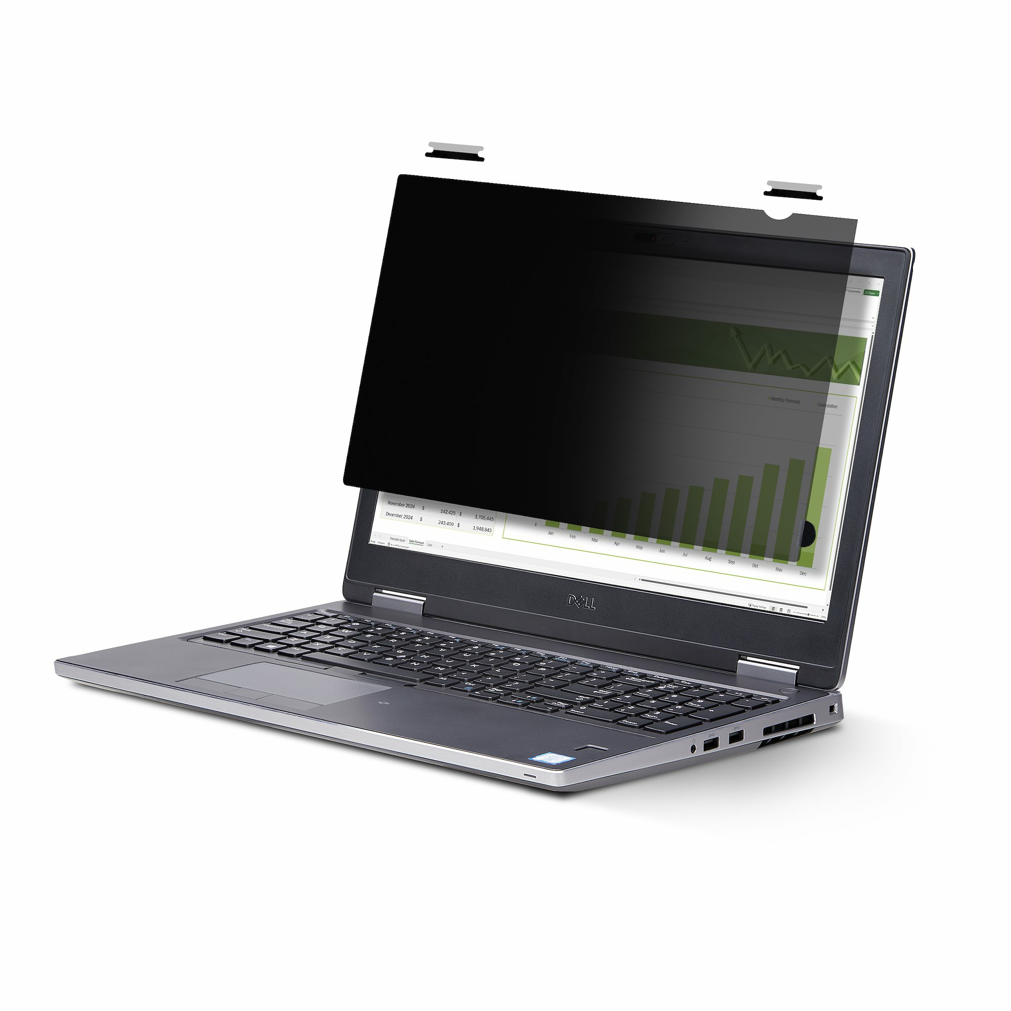 Startech 12.5-inch 16:9 Touch Privacy Screen, Anti-Glare Blue Light Filter, Laptop Monitor Screen Protector, +/- 30 Deg. View Angle, Flip-Up - Notebook privacy filter (horizontal) - 2-way - adhesive, hinge tabs, flip hinges - 12.5" - black