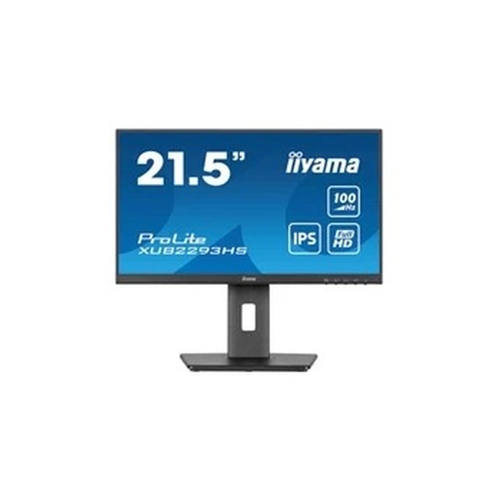 iiyama PROLITE XUB2293HS-B6 22 inch IPS Monitor, Full HD, 1ms, HDMI, DisplayPort, Freesync, 100Hz, Speakers, Black, Internal PSU, Height Adjust, Pivot, ACR, VESA