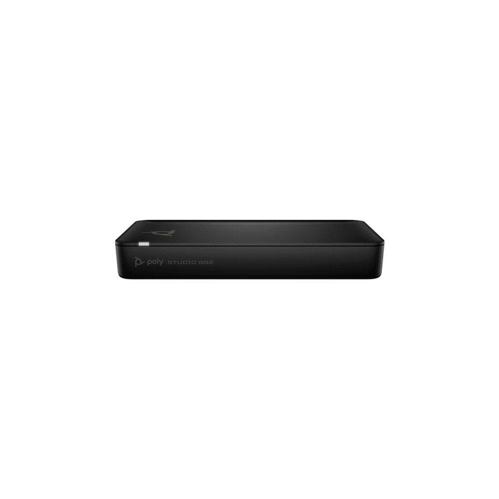 HP Poly Studio G62 No Radio or Power Cord - Video conferencing system - Certified for Microsoft Teams, Certified for Poly Video - black - TAA Compliant - with PoE+ Adapter - power adapter included