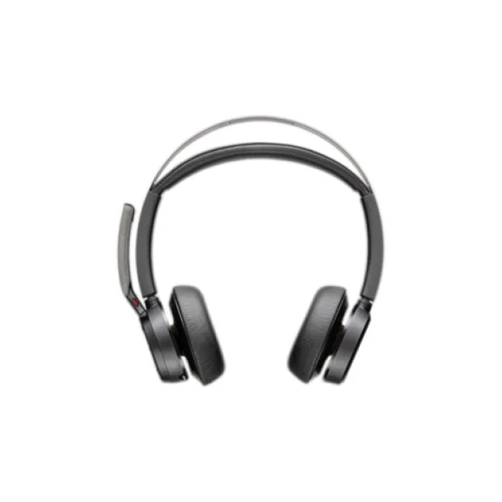 HP Poly Voyager Focus 2 - Headset - on-ear - Bluetooth - wireless - active noise cancelling - USB-C via Bluetooth adapter - black - Zoom Certified
