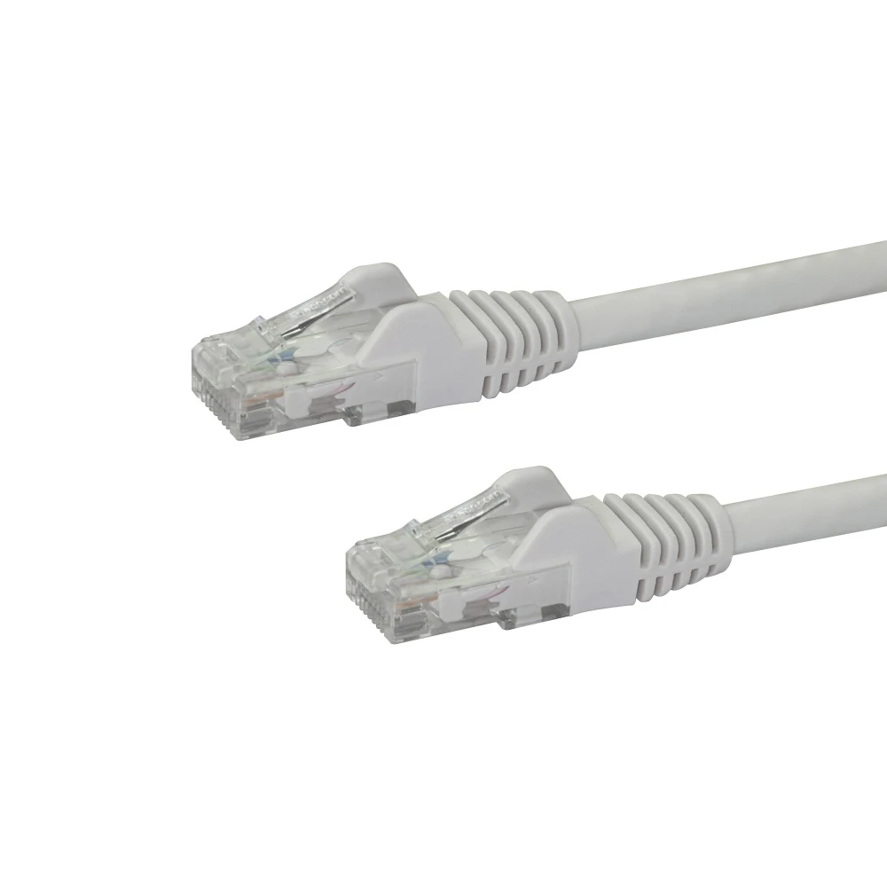 Startech 75ft CAT6 Ethernet Cable, 10 Gigabit Snagless RJ45 650MHz 100W PoE Patch Cord, CAT 6 10GbE UTP Network Cable w/Strain Relief, White, Wiring is UL Certified/TIA - Category 6 - 24AWG (N6PATCH75WH) - Patch cable - RJ-45 (M) to RJ-45 (M) - 22.9 m - U