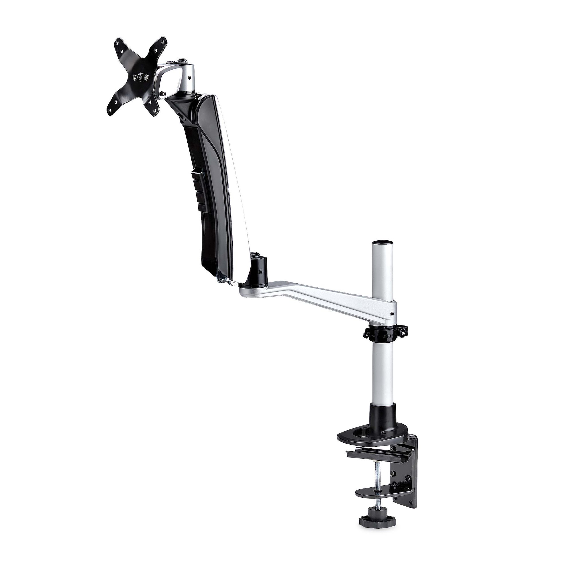 Startech Monitor Desk Mount, VESA 75x75/100x100, 27/30-inch Screens - Mounting kit (articulating arm) - adjustable arm - for LCD display - plastic, aluminium, steel - black - screen size: up to 30" - desk-mountable - TAA Compliant