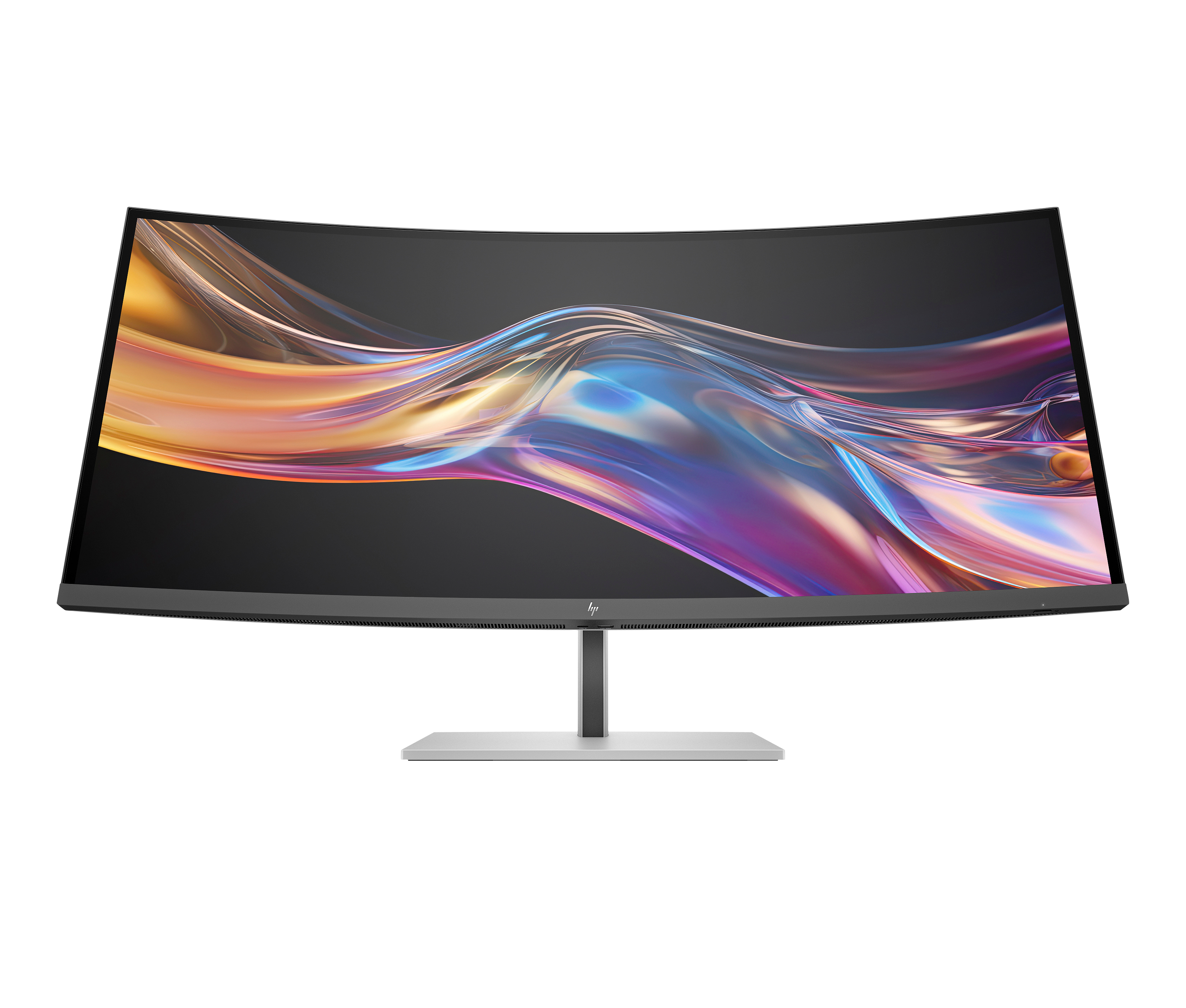 HP 738pu - Series 7 Pro - LED monitor - curved - 38" (37.52" viewable) - 3840 x 1600 WQHD+ @ 60 Hz - IPS Black - 400 cd/m² - 2000:1 - DisplayHDR 400 - 5 ms - Thunderbolt 4, HDMI, DisplayPort, USB-C - speakers - black, silver