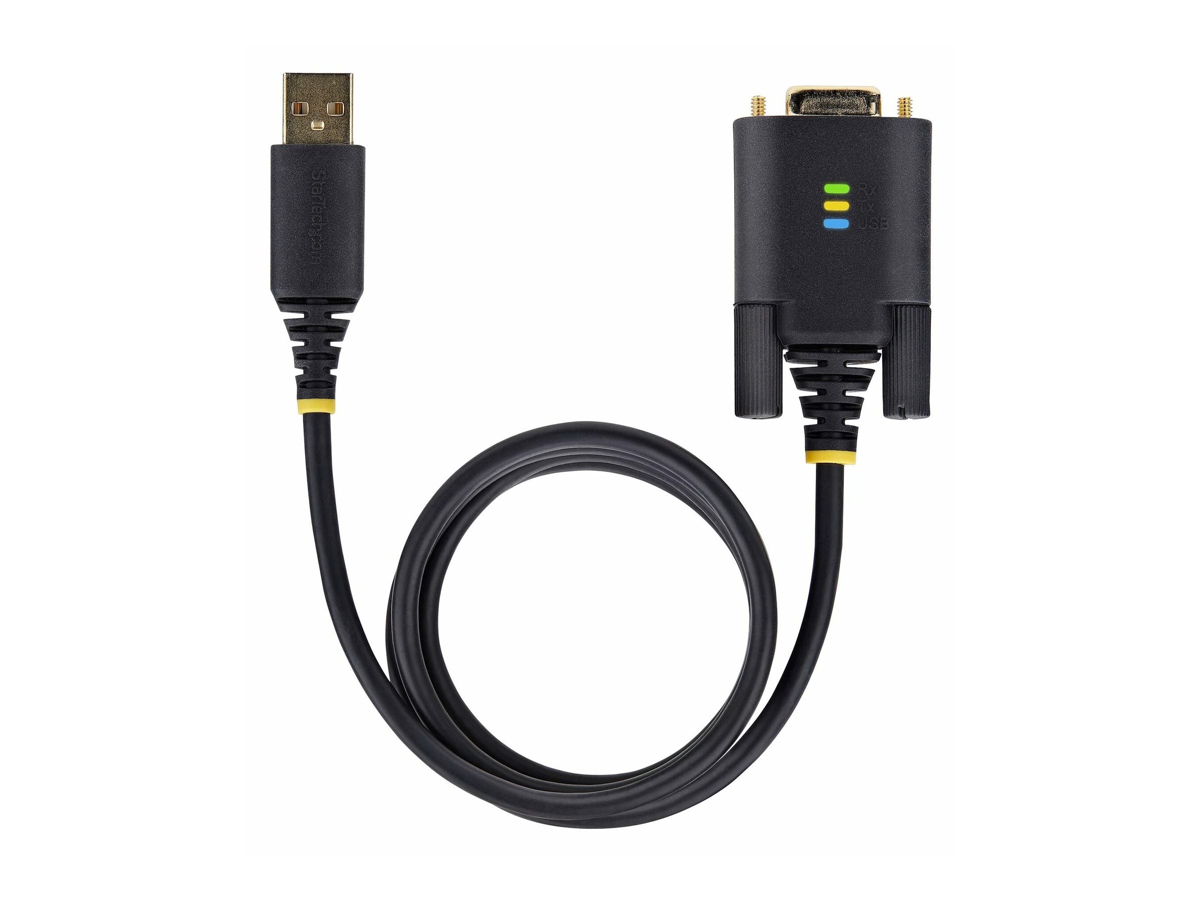 StarTech 6.6ft/2m USB to Null Modem Serial Adapter Cable, FTDI, RS232 - USB / serial cable - USB (M) to DB-9 (F) - 2 m - black
