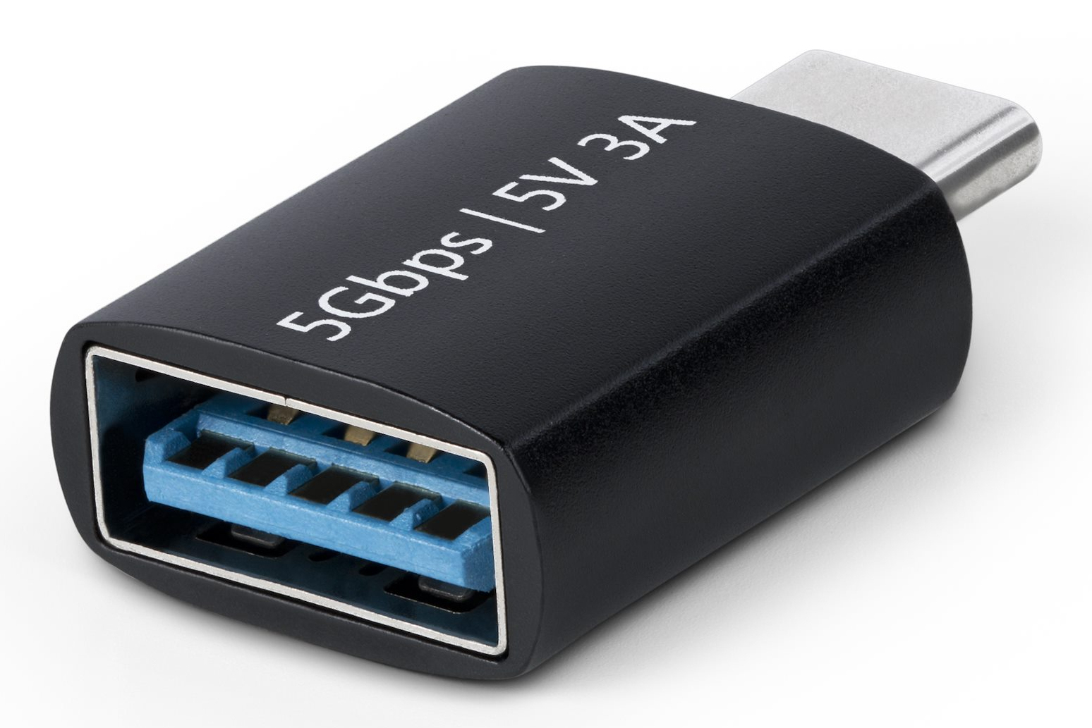 StarTech USB-C to USB-A Adapter, USB 5Gbps, Compact USB-C Male to USB-A Female Adapter, Durable Metal Housing, M/F - USB adapter - USB-C (M) to USB (F) - USB 3.2 Gen 1 - 5 V - 3 A - passive, up to 5 Gbps data transfer rate - black