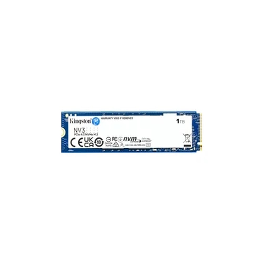 Kingston NV3 (SNV3S/1000G) 1TB NVMe SSD, M.2 Interface, PCIe Gen4, 2280, Read 6000 MB/s, Write 4000 MB/s, 3 Year Warranty