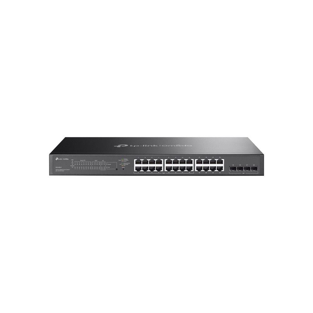TP-Link Omada SG2428LP V1 - Switch - smart - 16 x 10/100/1000 (PoE+) + 8 x 10/100/1000 + 4 x Gigabit Ethernet SFP - rack-mountable - PoE+ (150 W)
