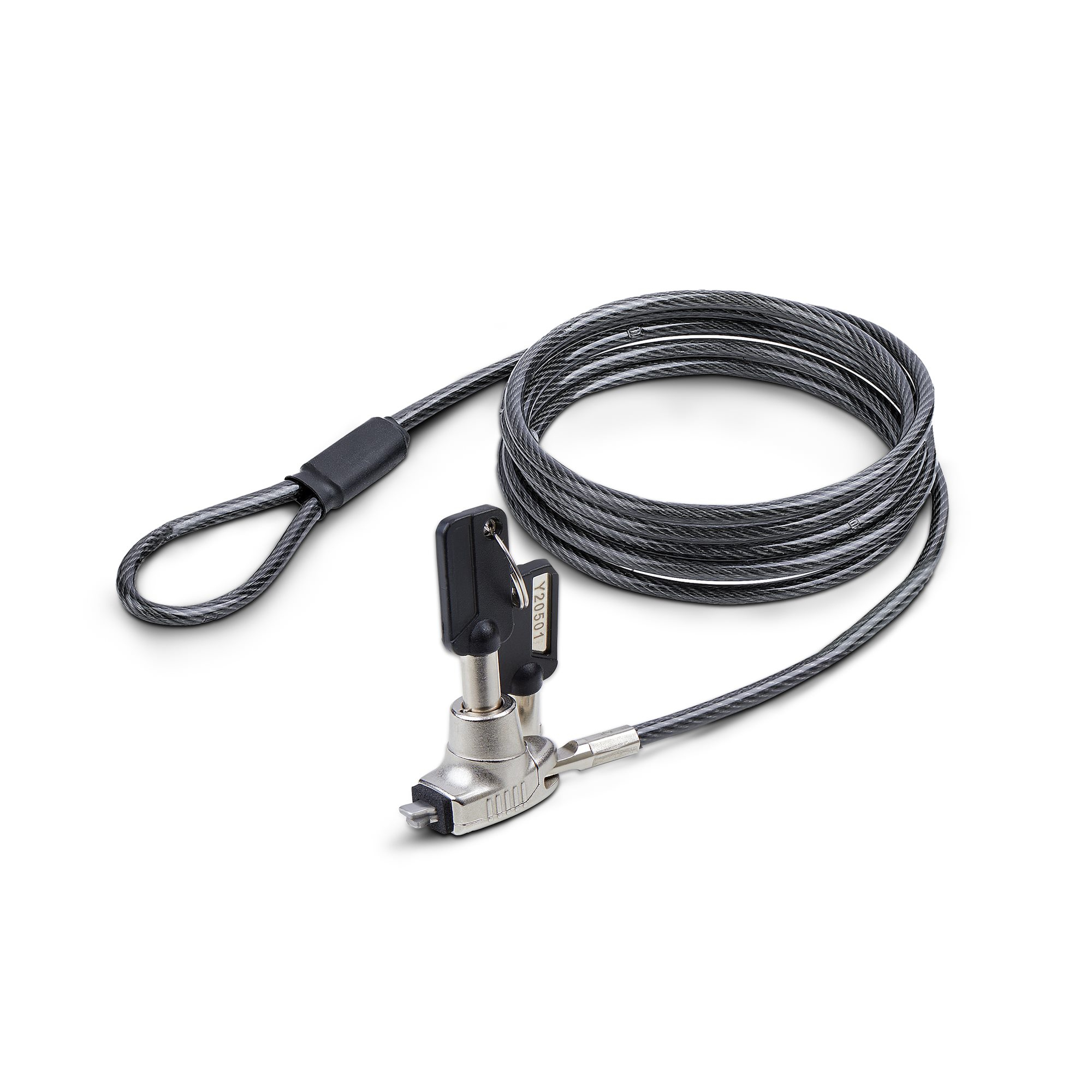 Startech Slim Lock Noble Wedge Slot Compatible, 6.6ft Locking Cable - Security cable lock - anti-theft - 2 m - TAA Compliant