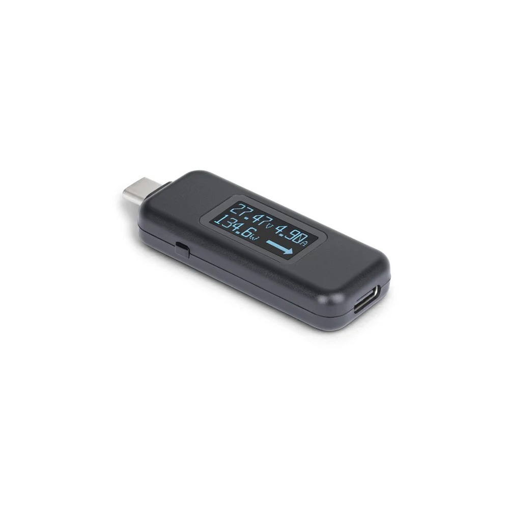 Startech USB-C Power Tester, Bi-Directional Digital Voltage/Current - USB-C power tester - digital multimeter, bi-directional - black