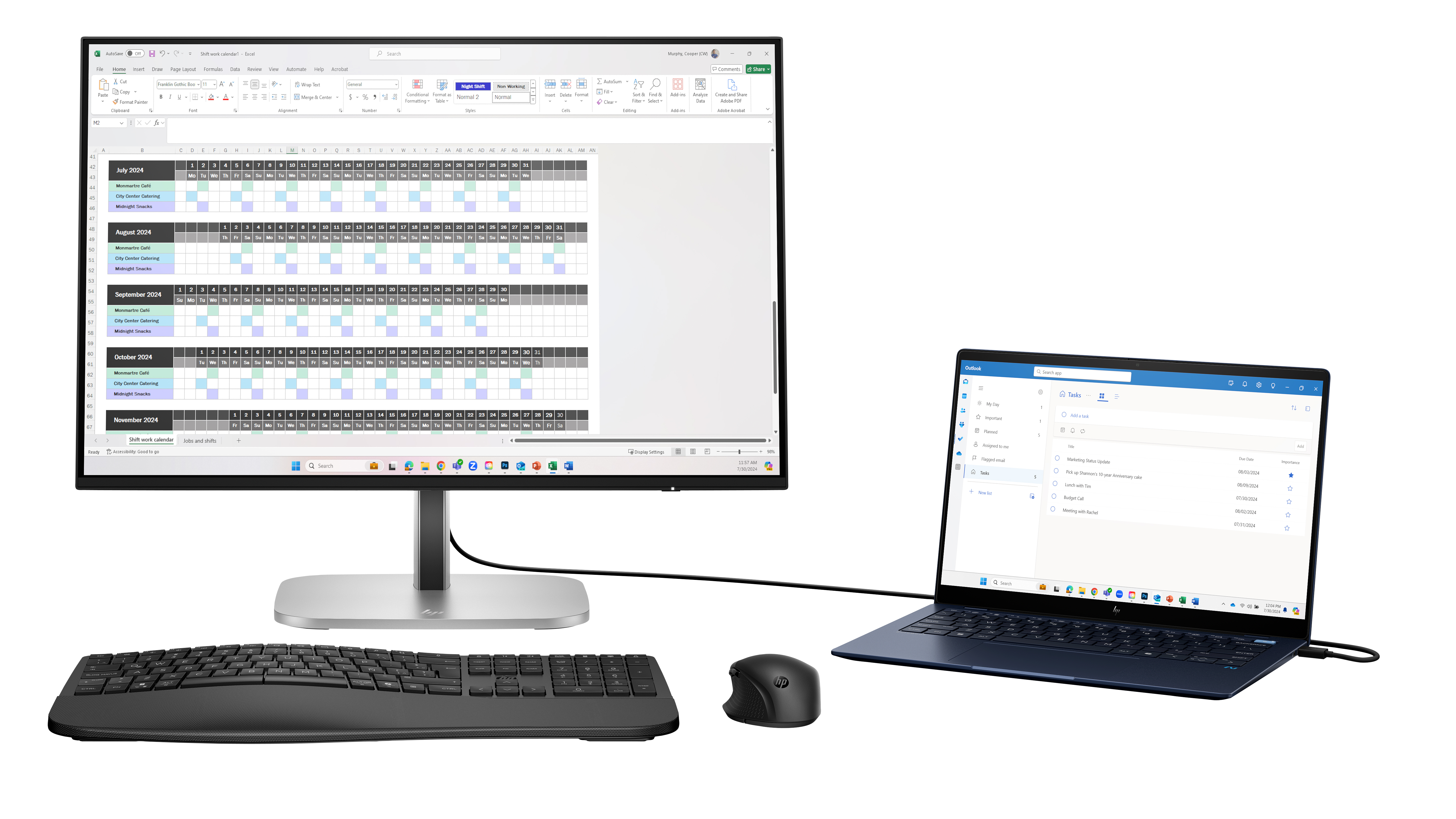 HP 524pn - Series 5 Pro - LED monitor - 24" - 1920 x 1200 WUXGA @ 100 Hz - IPS - 350 cd/m² - 1500:1 - 5 ms - HDMI, DisplayPort - jet black, silver (stand)