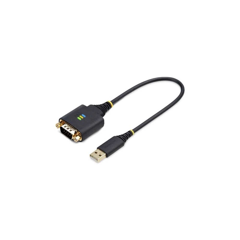 StarTech 1ft (30cm) USB to Serial Adapter Cable, COM Retention, RS232 - USB / serial cable - USB (M) to DB-9 (M) screwable - 30.5 cm - molded, rugged