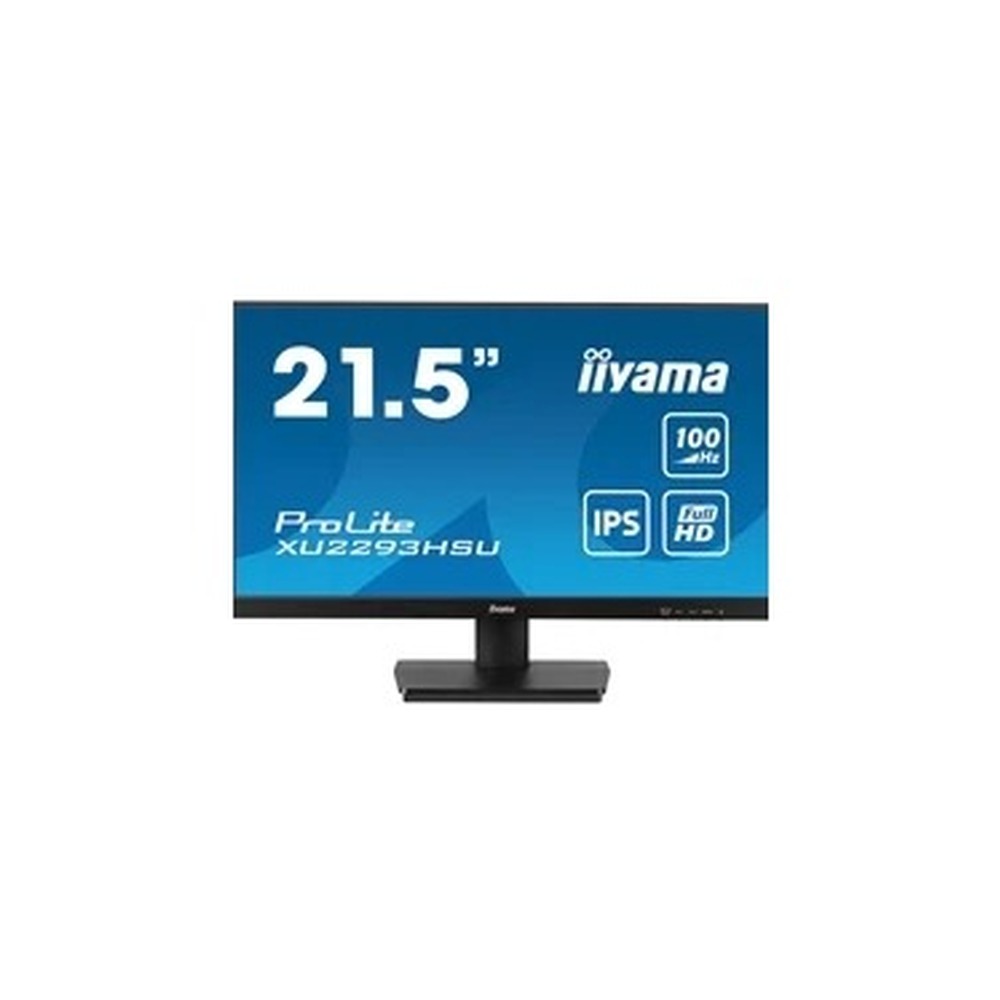 iiyama PROLITE XU2293HSU-B7 22 inch IPS Monitor, Full HD, 1ms, USB Hubx2, HDMI, DisplayPort, Freesync, 100Hz, Speakers, Black, ACR, Internal PSU, VESA