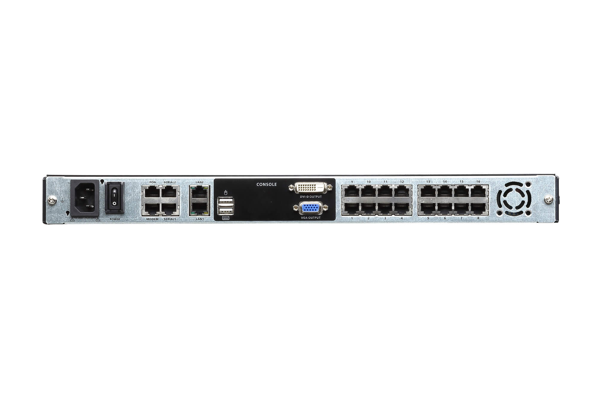 ATEN LCD KVM Switches KL1116VN - KVM console with KVM switch - 16 ports - USB - 19" - rack-mountable - 1280 x 1024 @ 75 Hz - 250 cd/m² - 1000:1 - 5 ms - 1U