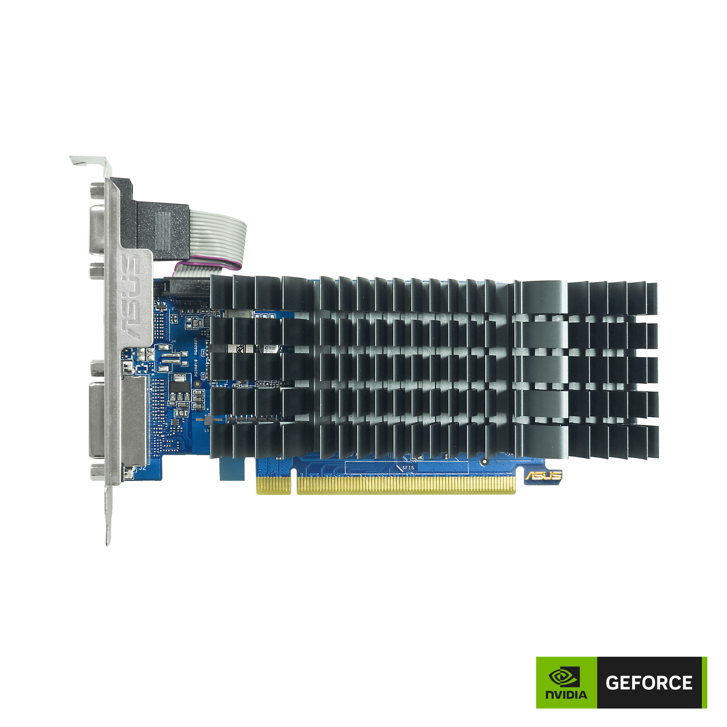 ASUS GeForce GT 710 EVO - Graphics card - GF GT 710 - 2 GB DDR3 - PCIe 2.0 low profile - DVI, HDMI, D-Sub - fanless