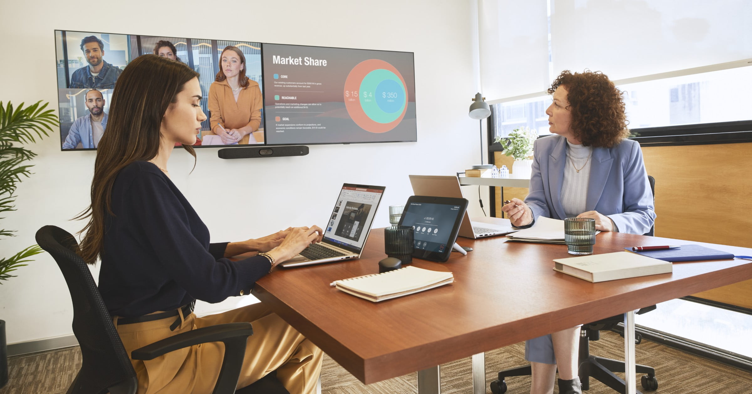 HP Poly Studio X32 - X Series - All-in-One video bar - Zoom Certified, Certified for Microsoft Teams - black