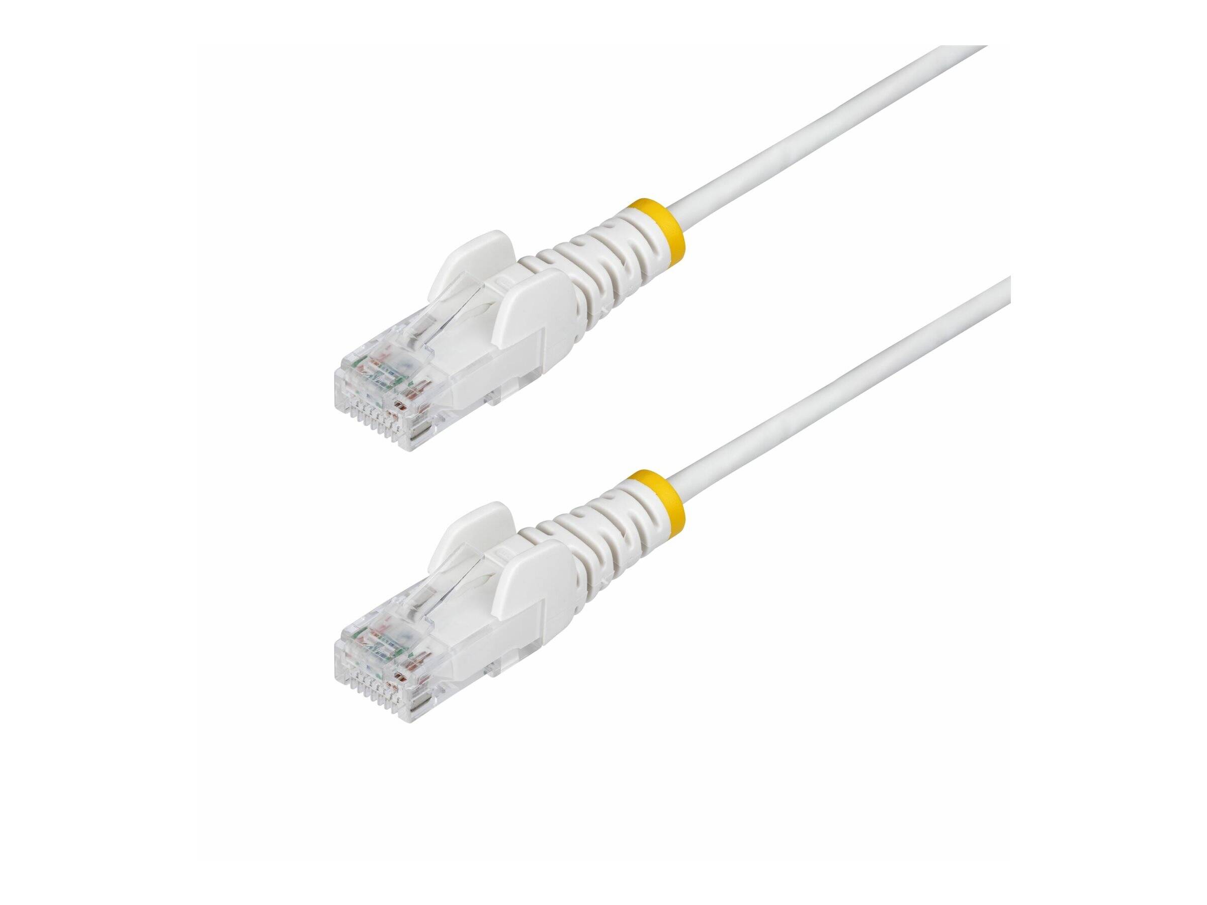 Startech 2m White Slim CAT6 Ethernet Cable, Snagless, 28AWG, LSZH - Patch cable - RJ-45 (M) to RJ-45 (M) - 2 m - 3.6 mm - UTP - CAT 5/5e/6 - IEEE 802.3bt - halogen-free, snagless - white