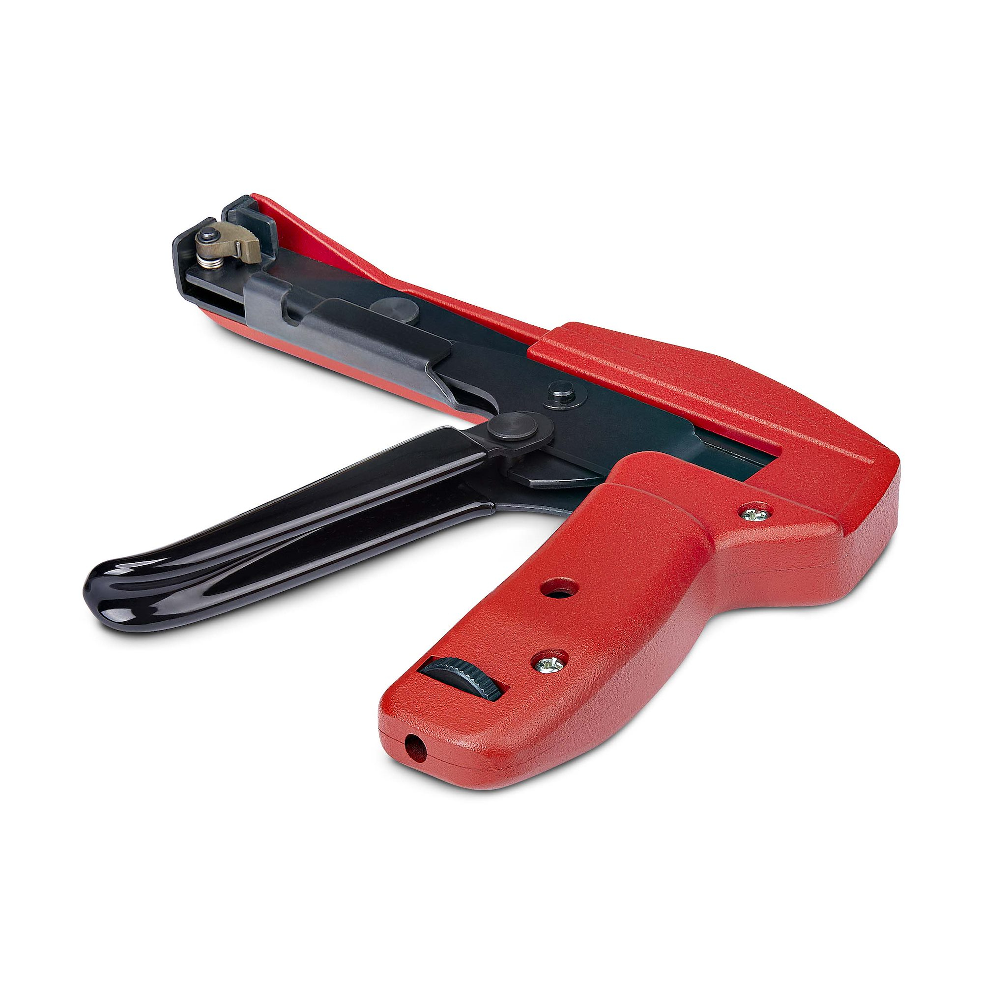 Startech Nylon Cable Tie Gun, Zip Tie Tightener/Install Tool, TAA - Cable tie installation tool - black & red - TAA Compliant