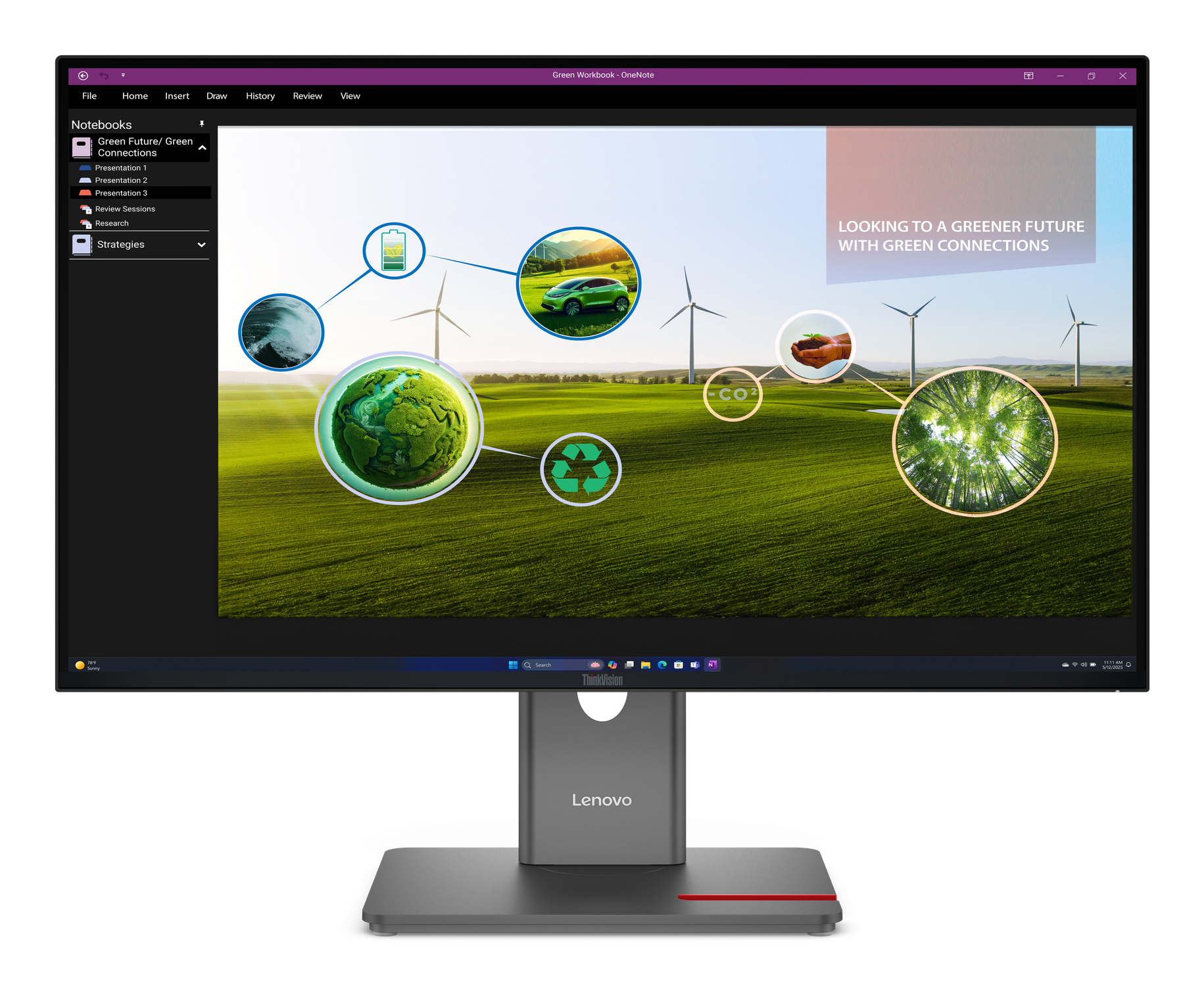 Lenovo ThinkVision P27Q-40 - LED monitor - 27" - 2560 x 1440 QHD @ 120 Hz - IPS - 350 cd/m² - 1500:1 - DisplayHDR 10 - 4 ms - HDMI, DisplayPort - eclipse black