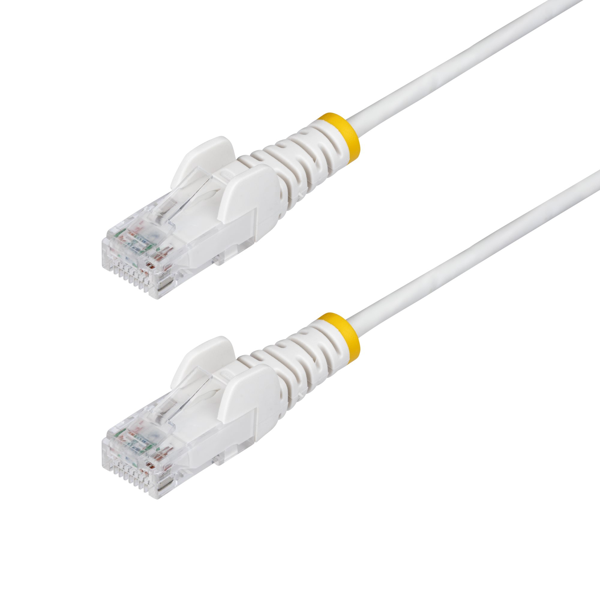 Startech 7m White Slim CAT6 Ethernet Cable, Snagless, 28AWG, LSZH - Patch cable - RJ-45 (M) to RJ-45 (M) - 7 m - 3.6 mm - UTP - CAT 5/5e/6 - IEEE 802.3bt - halogen-free, snagless - white