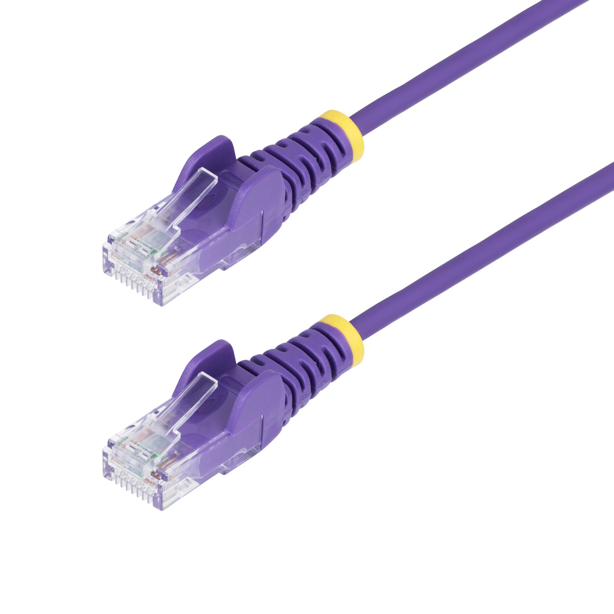 Startech 10m Purple Slim CAT6 Ethernet Cable, Snagless, 28AWG, LSZH - Patch cable - RJ-45 (M) to RJ-45 (M) - 10 m - 3.6 mm - UTP - CAT 5/5e/6 - IEEE 802.3bt - halogen-free, snagless, stranded copper - purple
