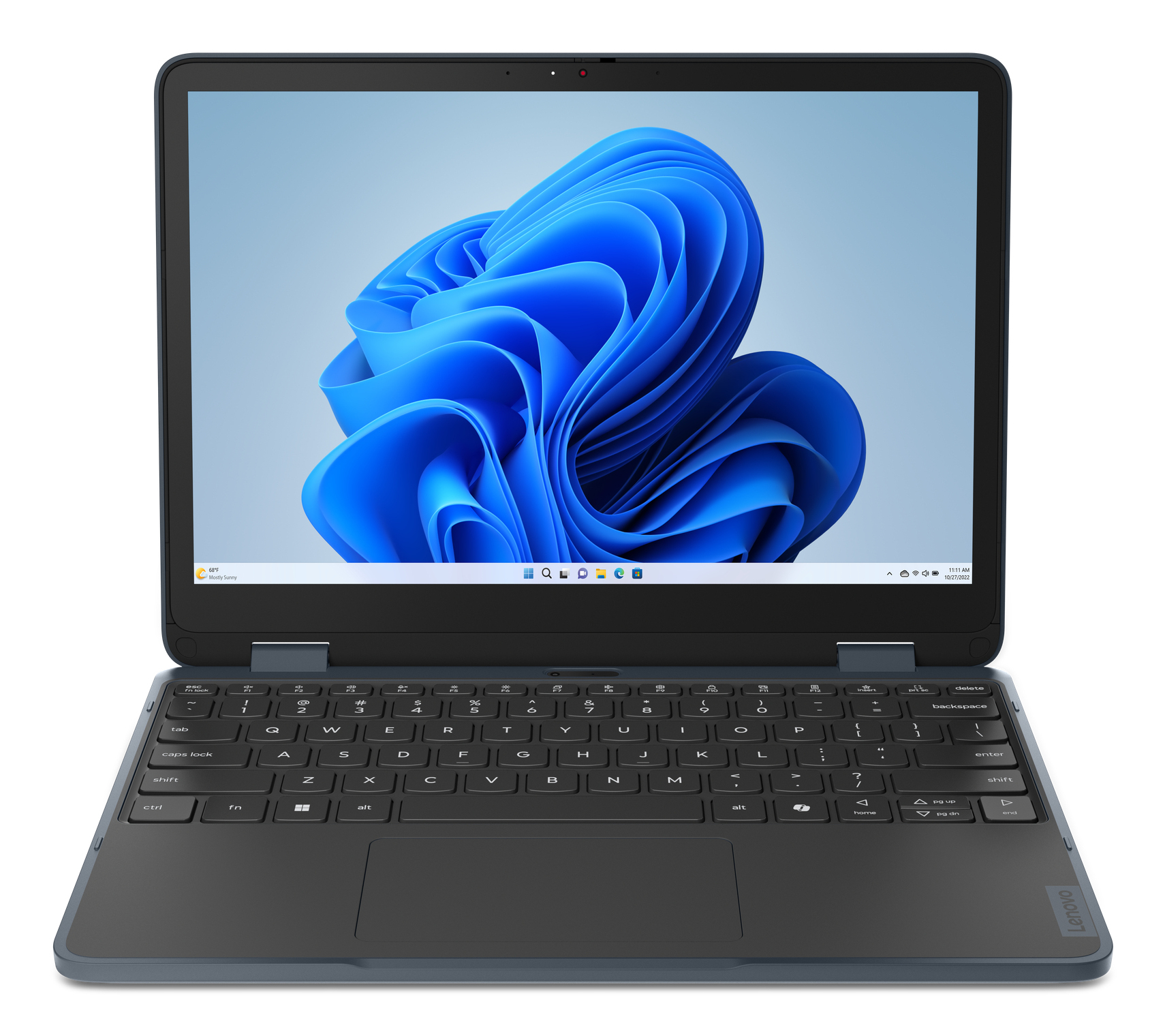 Lenovo 500w 2-in-1 Gen 5 83LH - Flip design - Intel N-series - N150 / up to 3.6 GHz - Win 11 Pro - Intel Graphics - 8 GB RAM - 128 GB SSD NVMe - 12.2" IPS touchscreen 1920 x 1200 - Wi-Fi 6E, Bluetooth - slate grey - kbd: UK