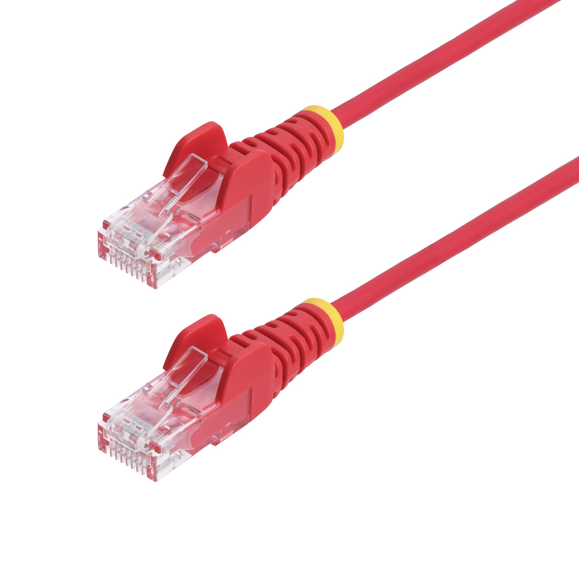 Startech 5m Red Slim CAT6 Ethernet Cable, Snagless, 28AWG, LSZH - Patch cable - RJ-45 (M) to RJ-45 (M) - 5 m - 3.6 mm - UTP - CAT 5/5e/6 - IEEE 802.3bt - halogen-free, snagless, stranded copper - red